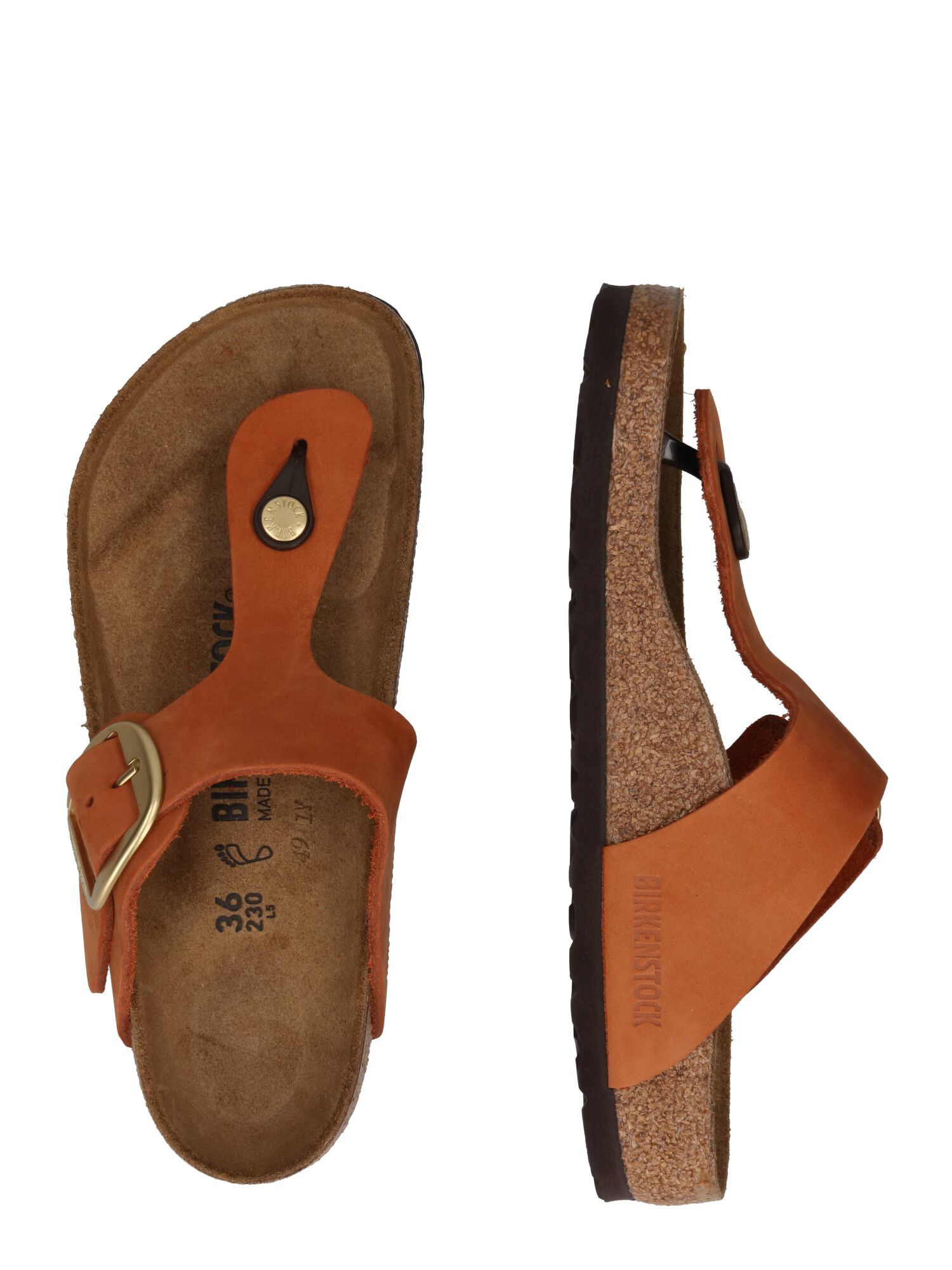 BIRKENSTOCK Japonke 'Gizeh' konjak - Pepit.si