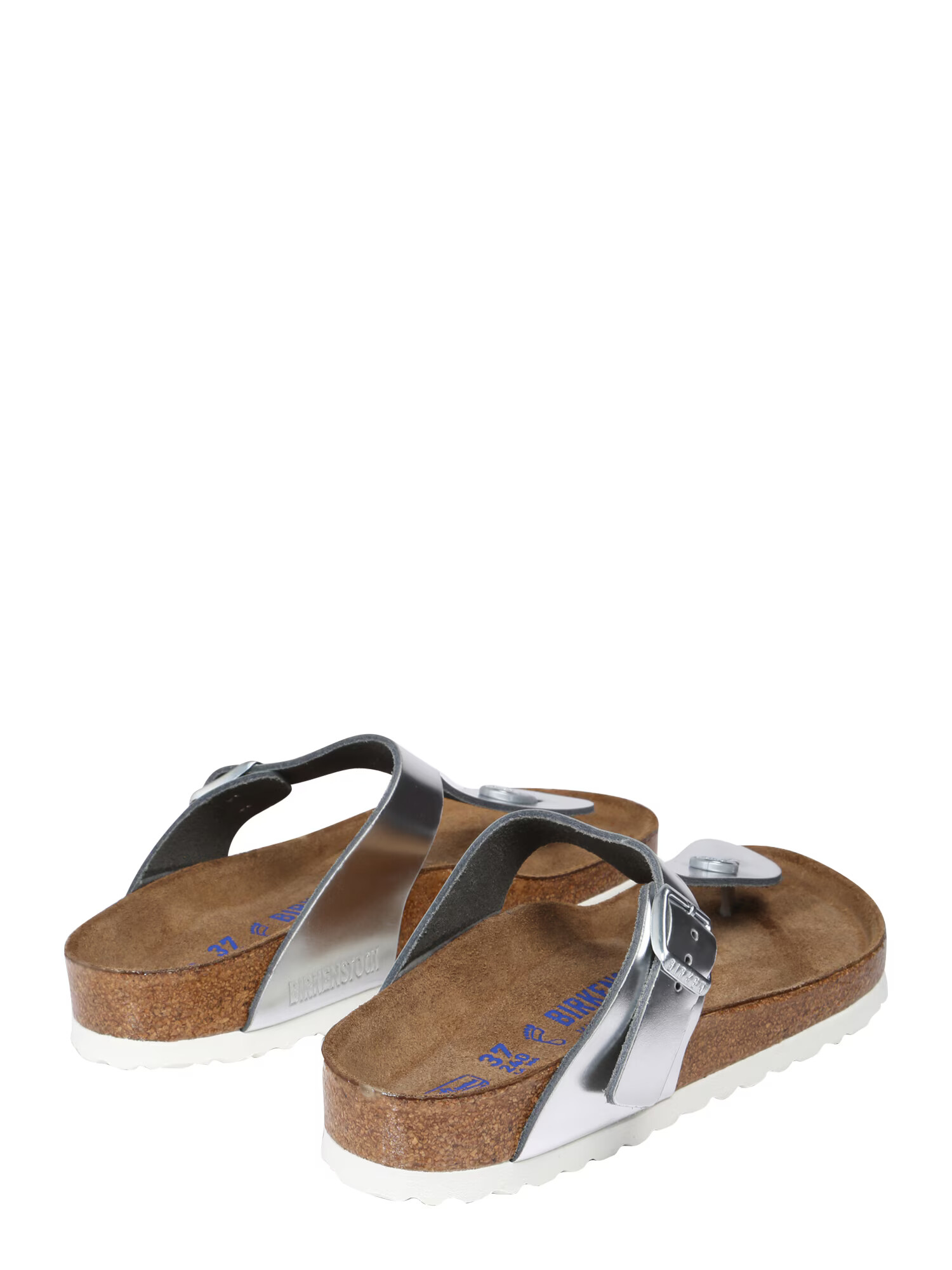 BIRKENSTOCK Japonke 'Gizeh' srebrna - Pepit.si