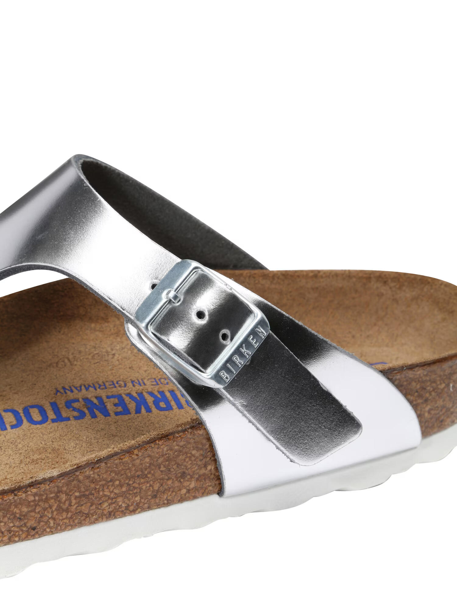 BIRKENSTOCK Japonke 'Gizeh' srebrna - Pepit.si