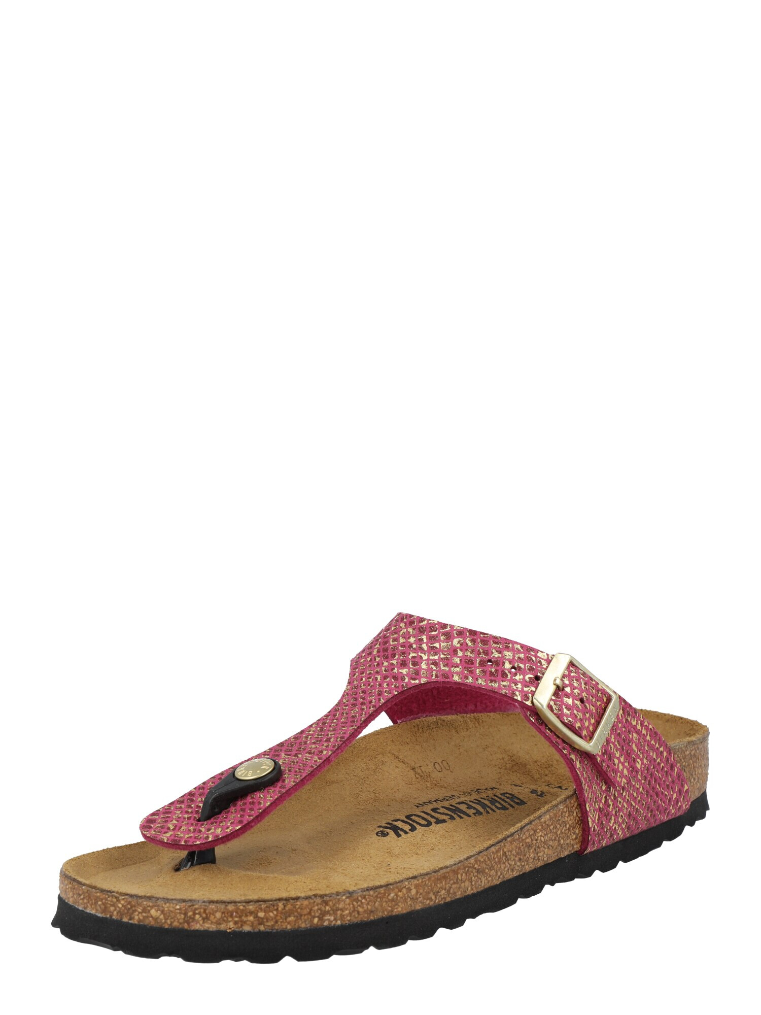 BIRKENSTOCK Japonke 'Gizeh' temno rjava / svetlo rumena / temno liila - Pepit.si