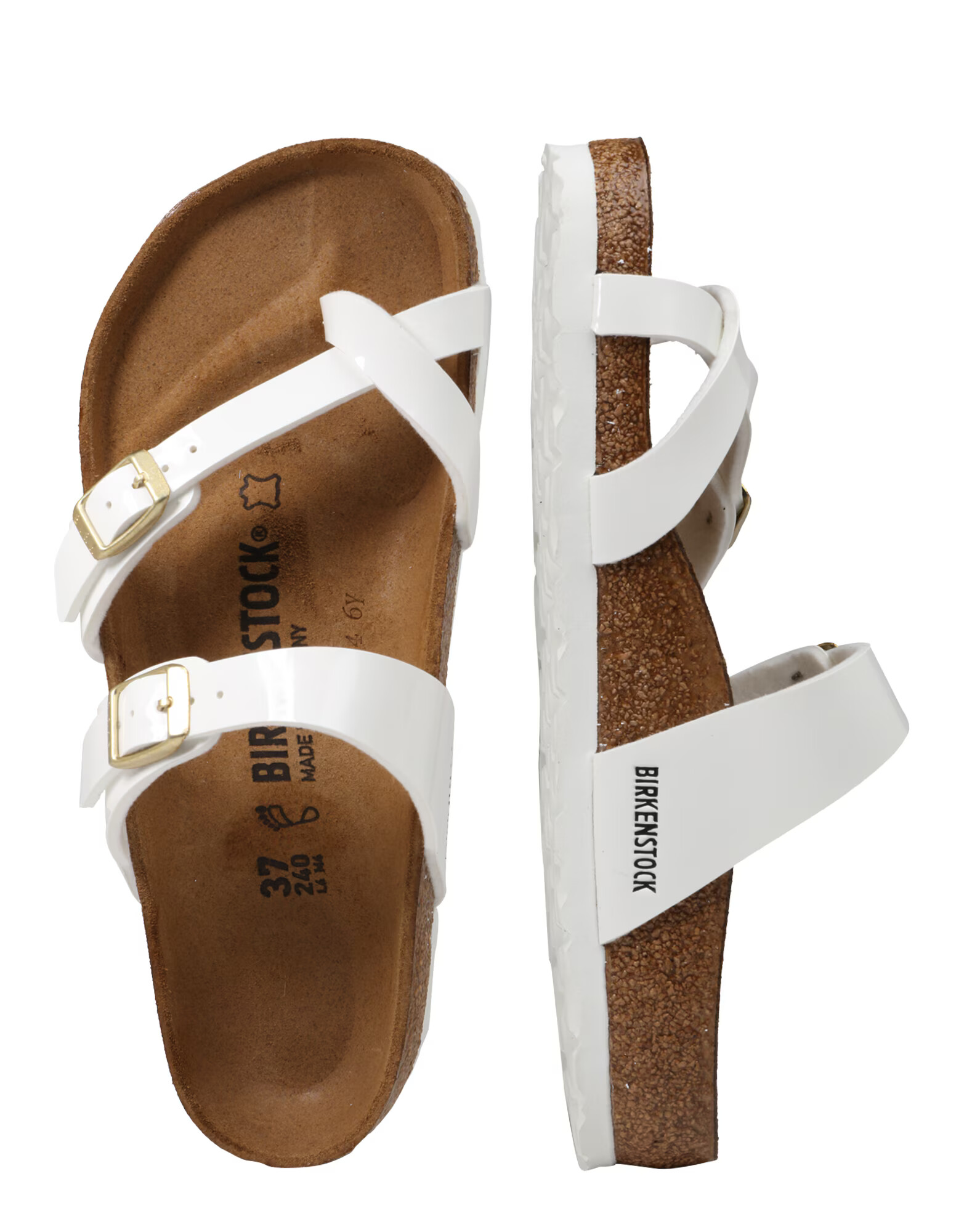 BIRKENSTOCK Japonke 'Mayari' zlata / bela - Pepit.si