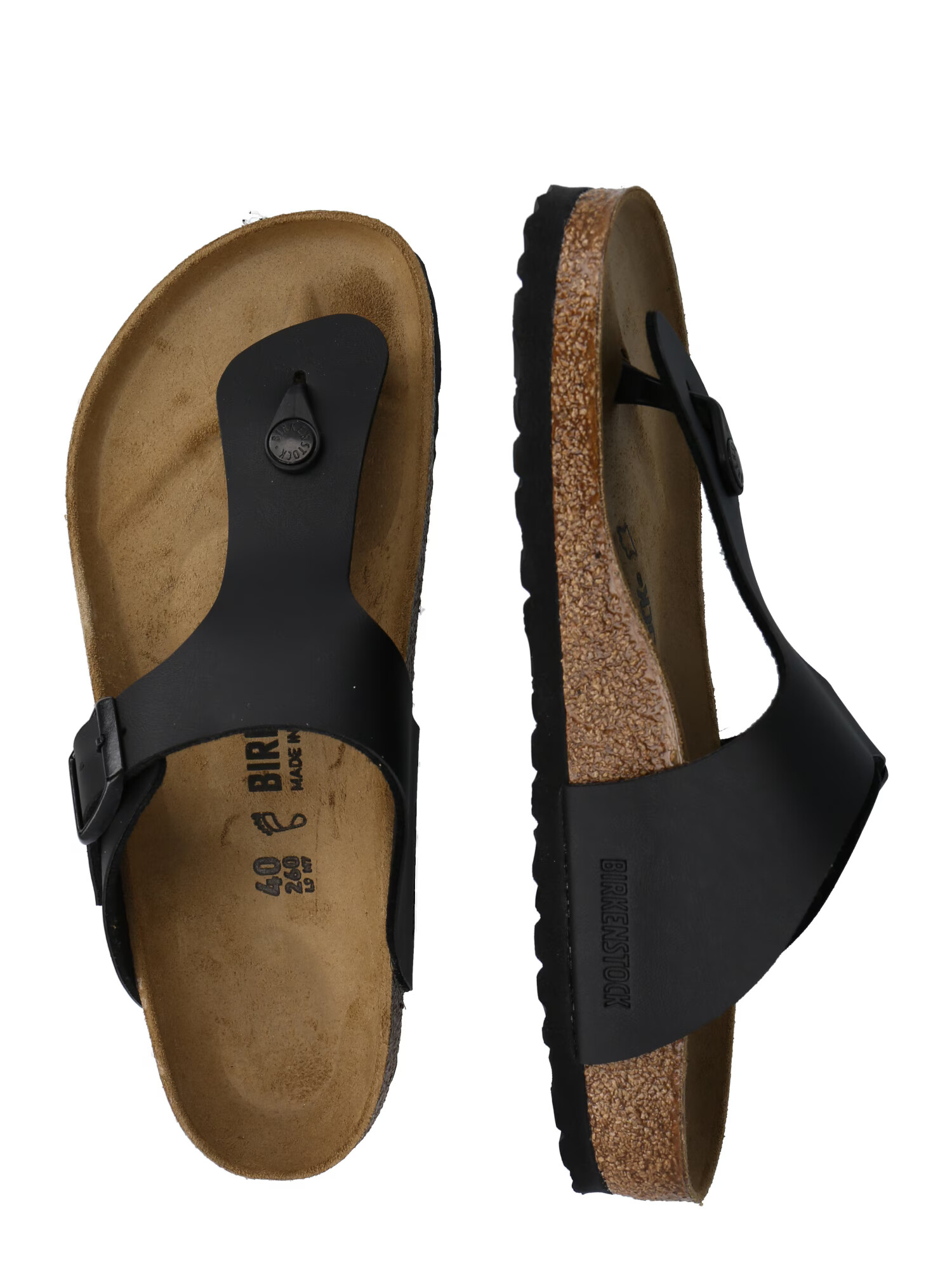 BIRKENSTOCK Japonke 'Ramses' črna - Pepit.si