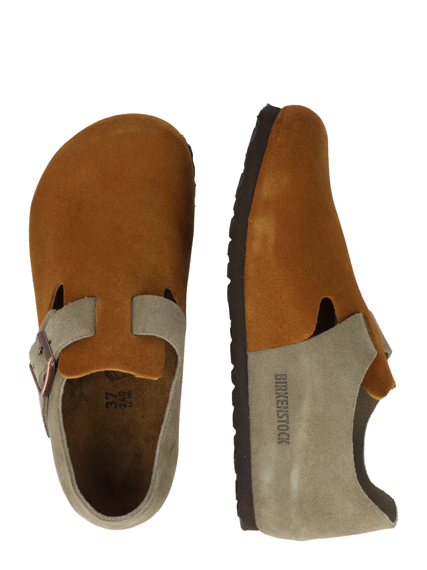 BIRKENSTOCK Natikači 'London' rjava / temno siva - Pepit.si