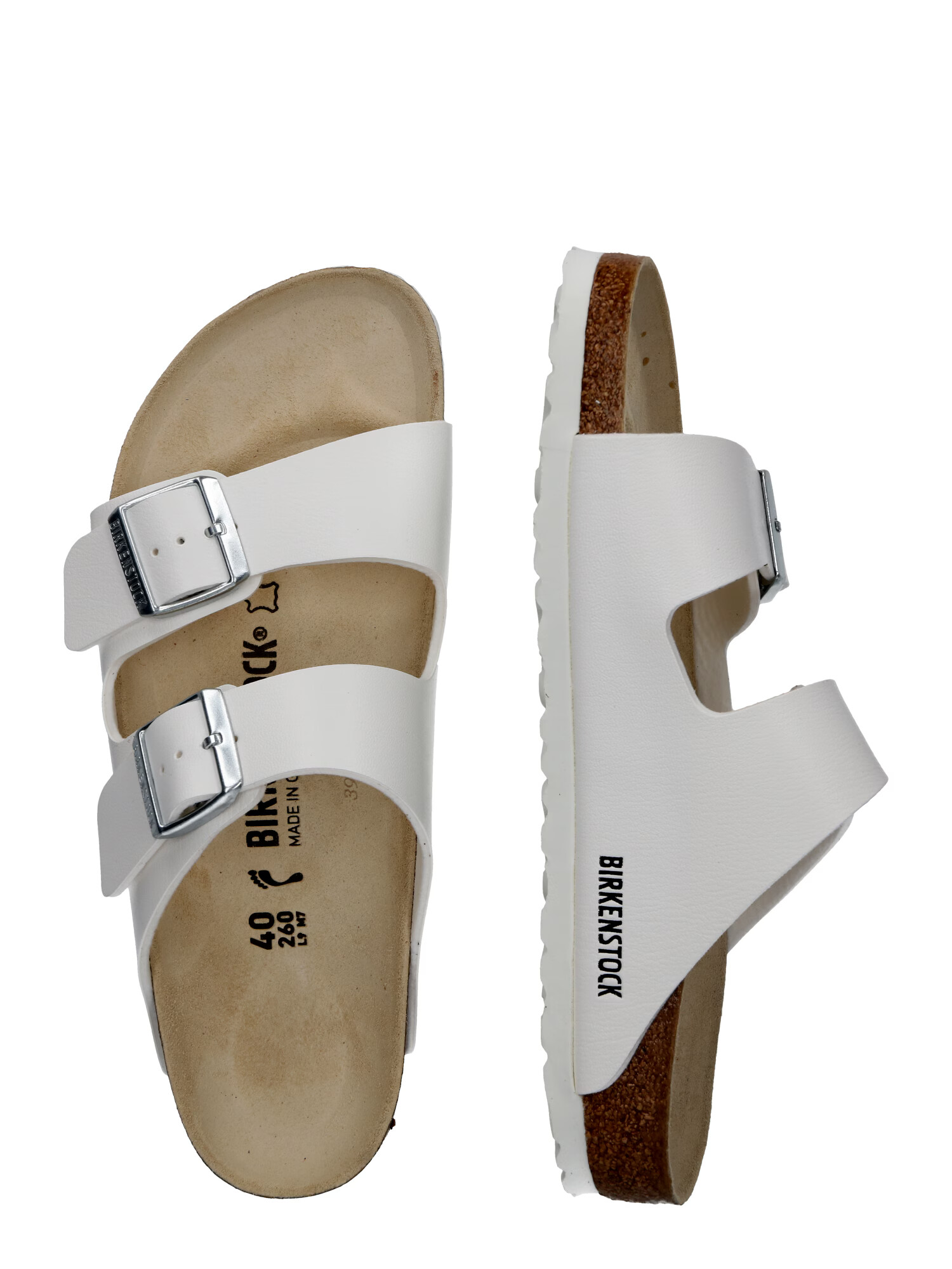 BIRKENSTOCK Nizki natikači 'Arizona' bela - Pepit.si