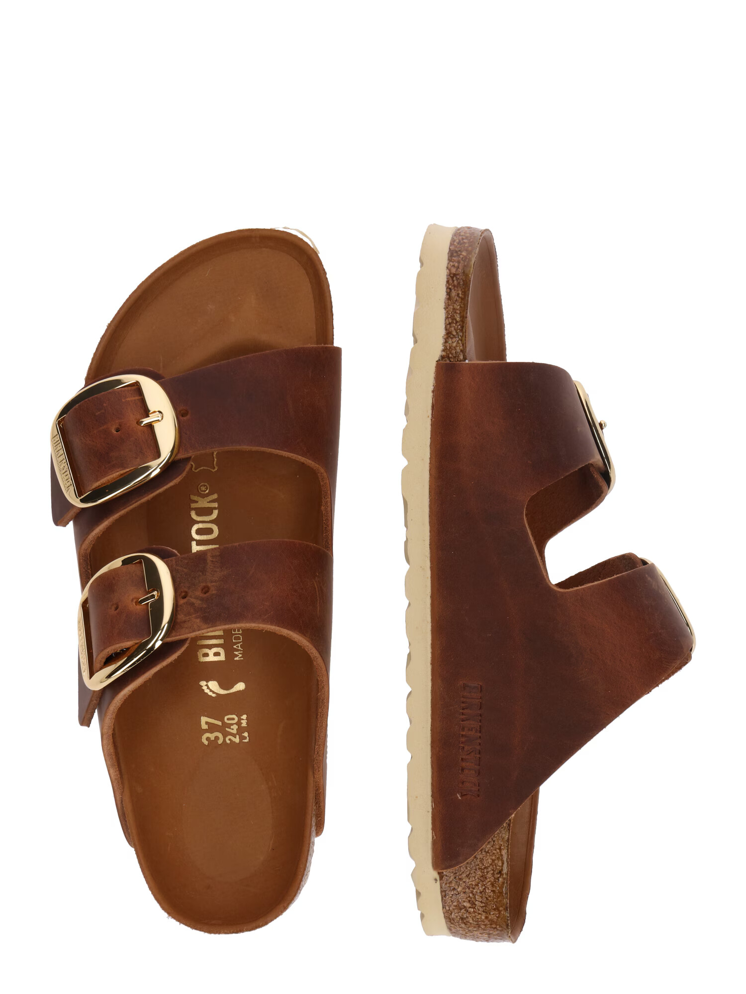 BIRKENSTOCK Nizki natikači 'Arizona Big Buckle' rjava - Pepit.si