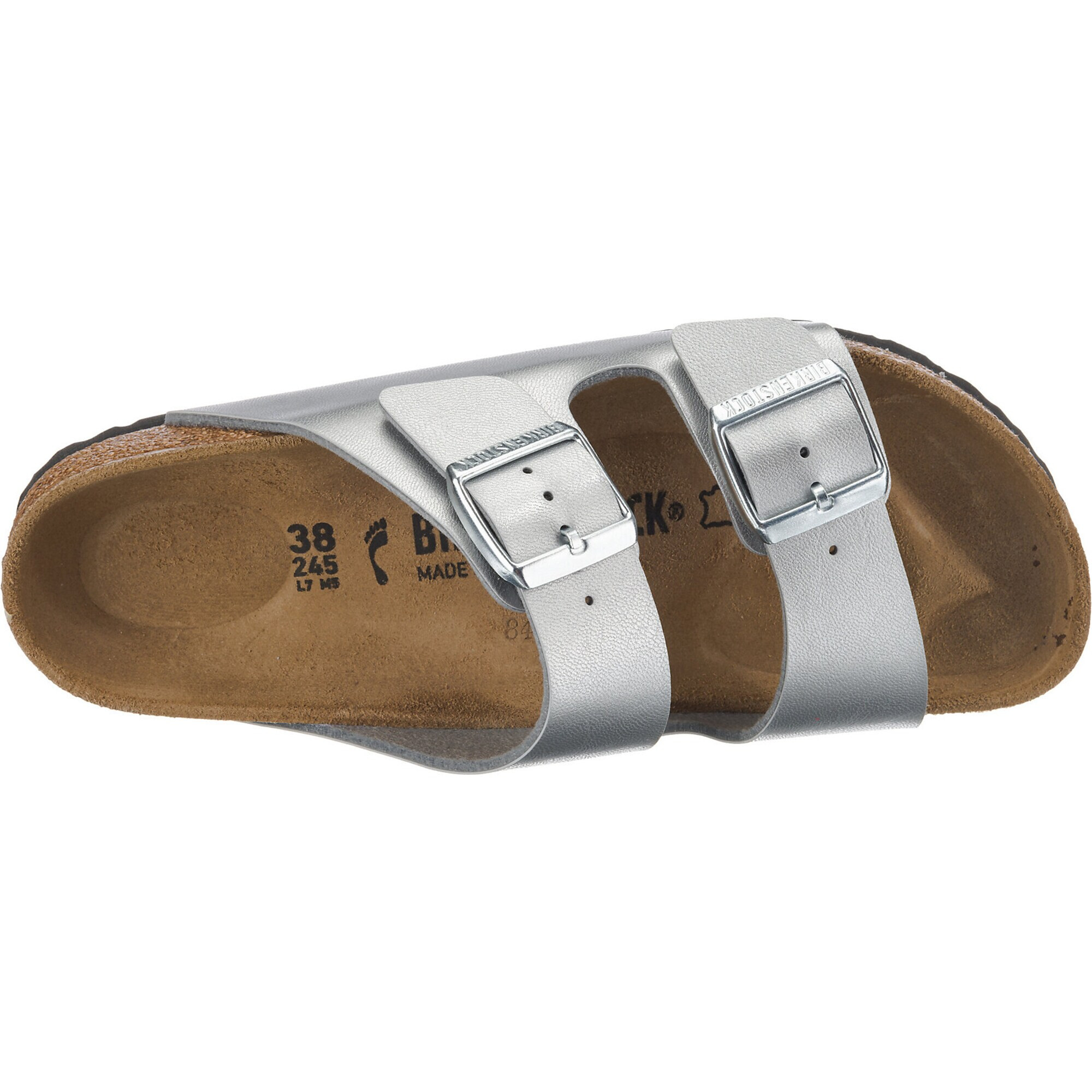 BIRKENSTOCK Nizki natikači 'Arizona' srebrna - Pepit.si