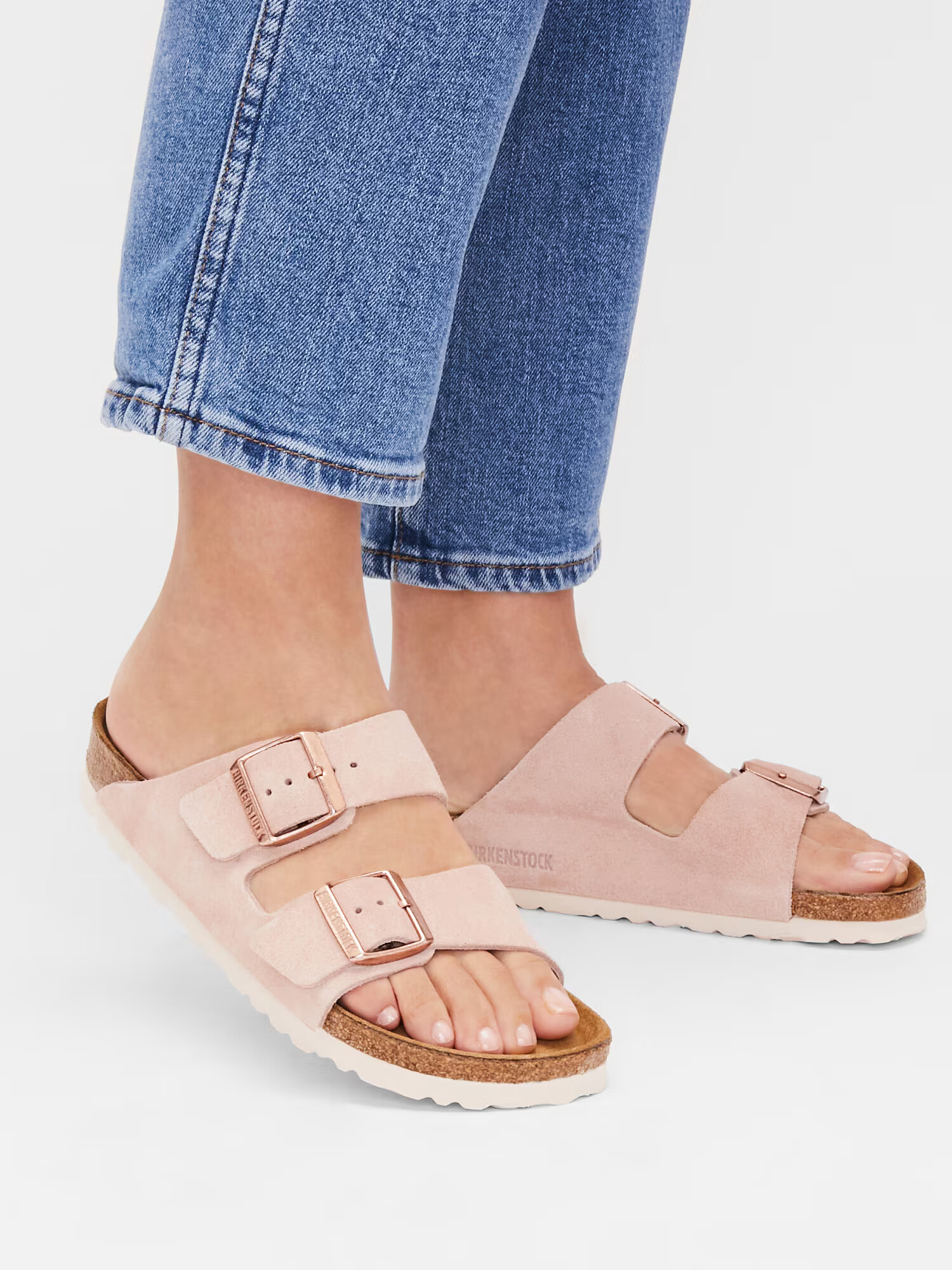 BIRKENSTOCK Nizki natikači 'Arizona' staro roza - Pepit.si