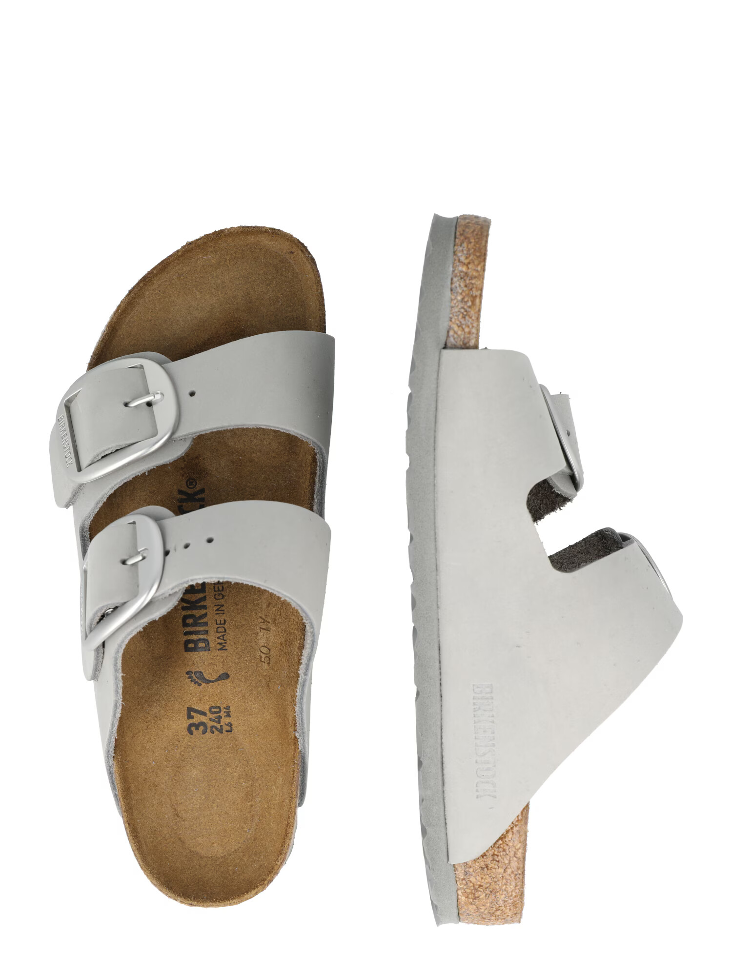 BIRKENSTOCK Nizki natikači 'Arizona Big Buckle' svetlo siva - Pepit.si