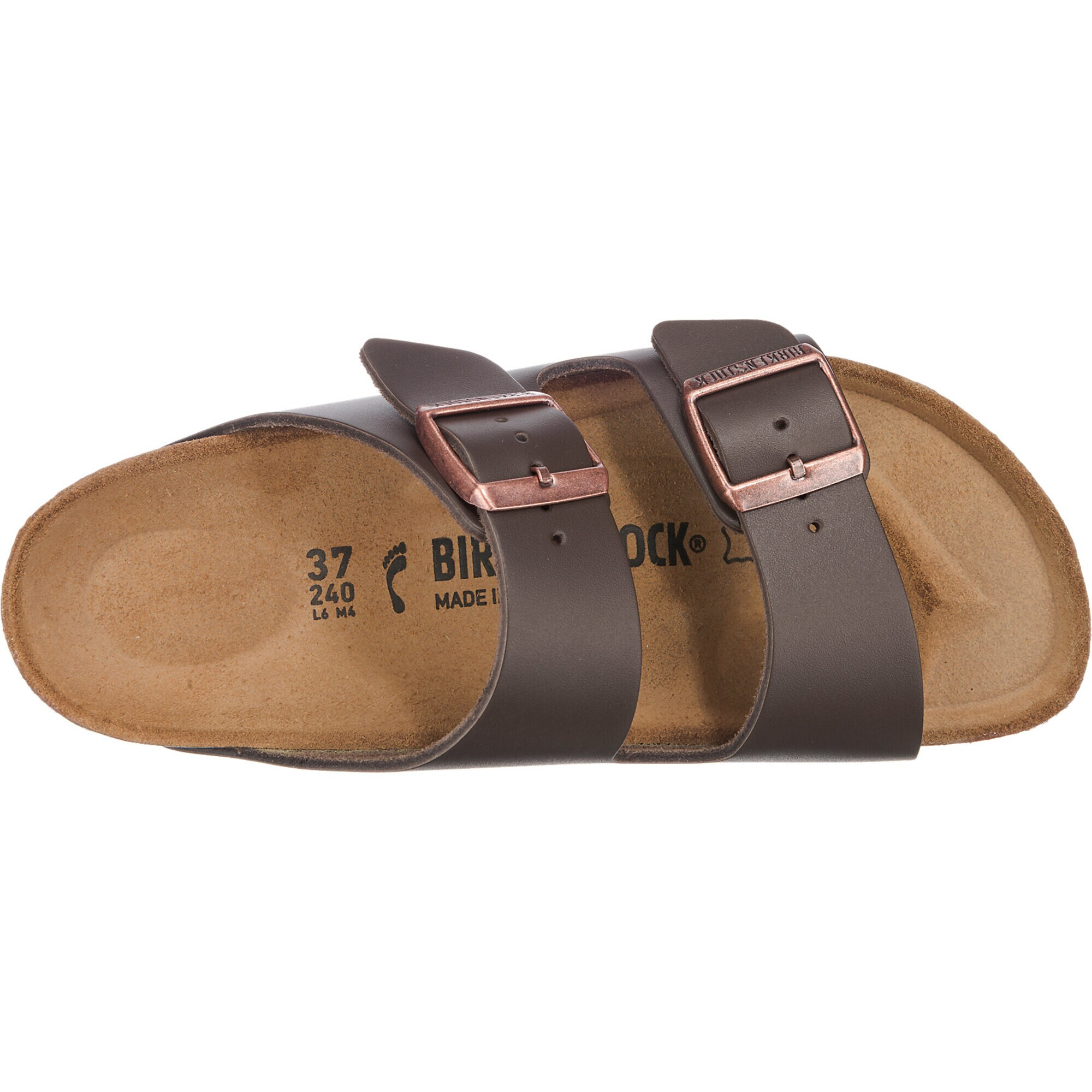 BIRKENSTOCK Nizki natikači 'Arizona' temno rjava - Pepit.si