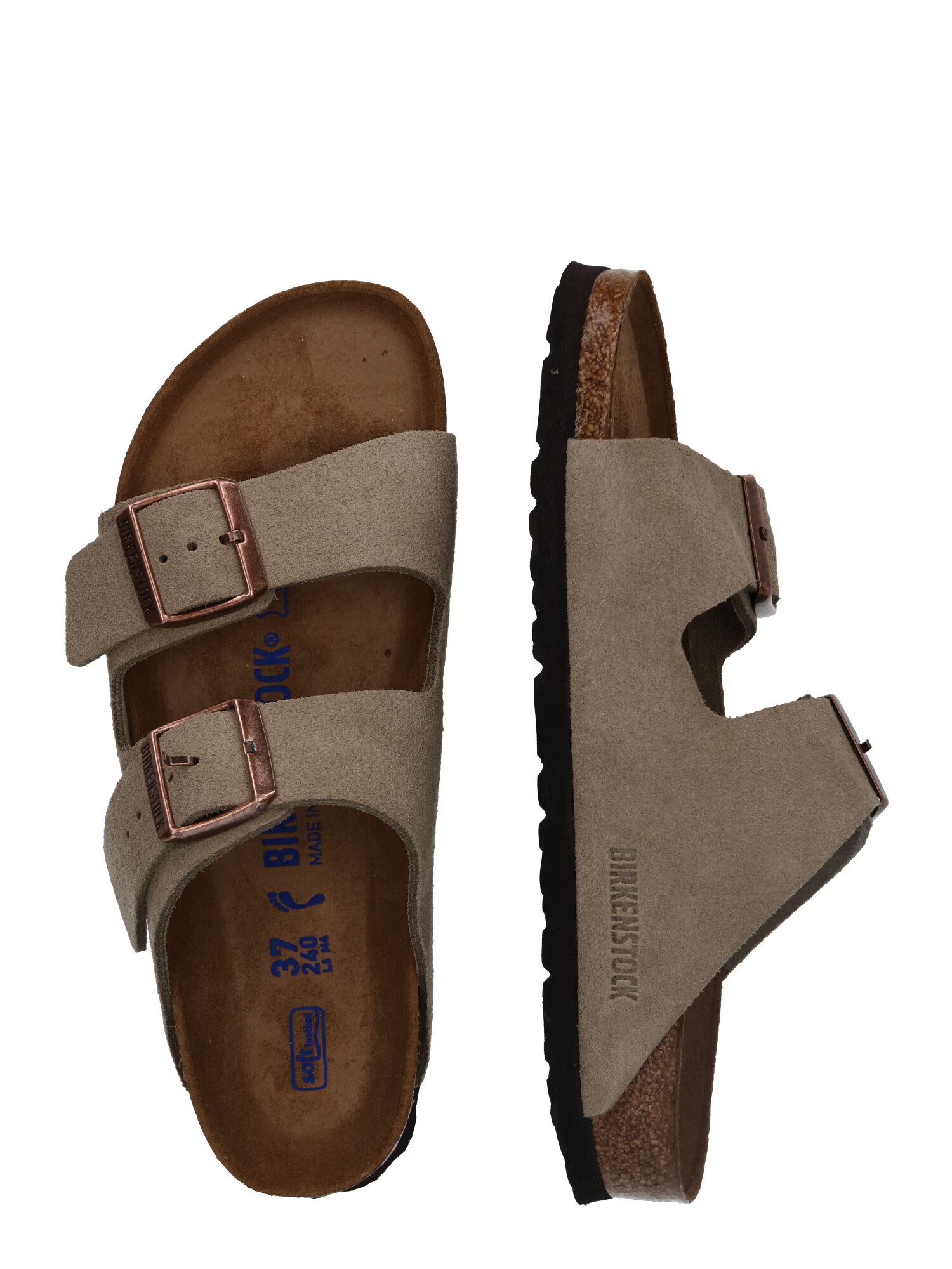 BIRKENSTOCK Nizki natikači 'Arizona' temno siva - Pepit.si