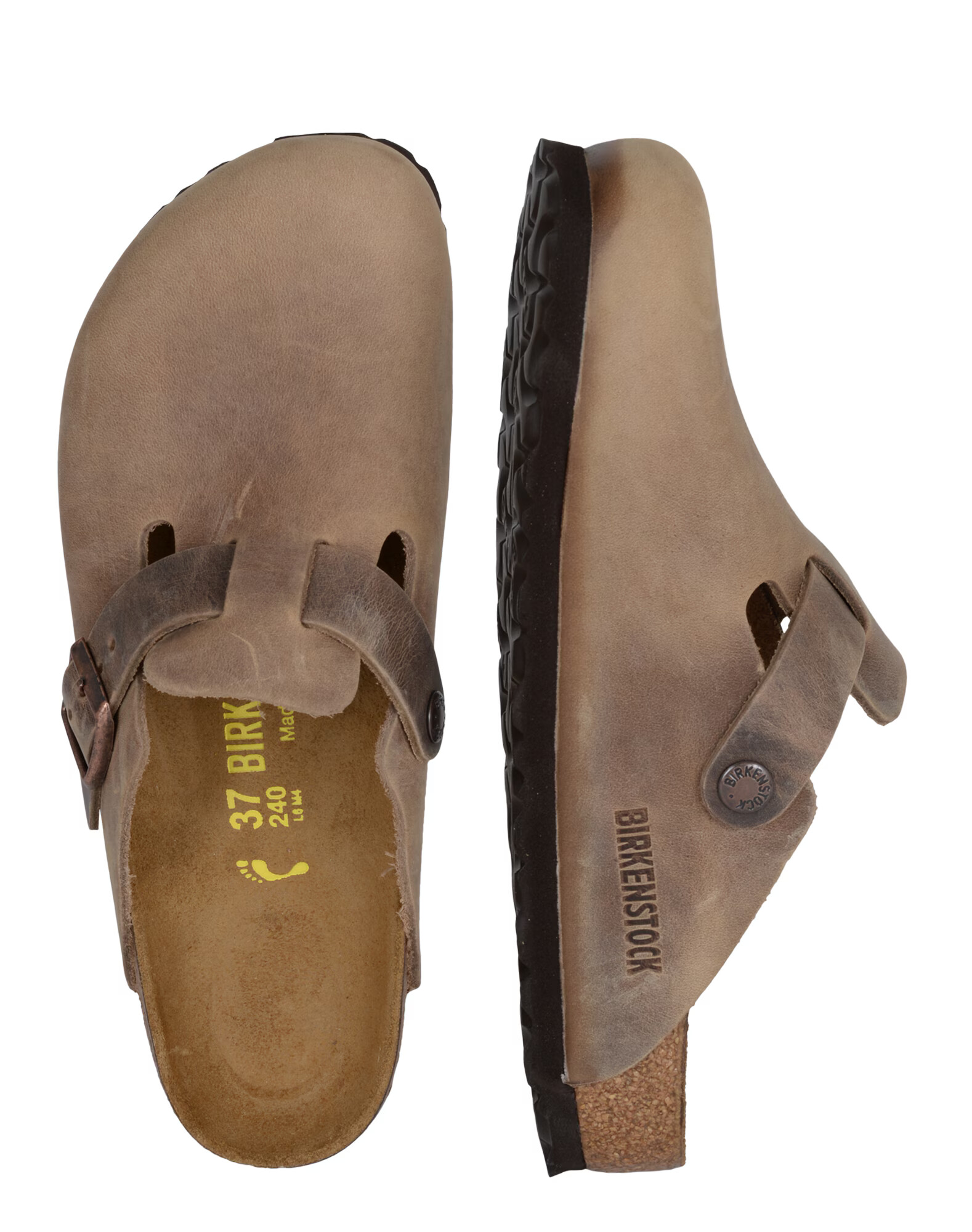 BIRKENSTOCK Nizki natikači 'Boston' rjava / svetlo rjava - Pepit.si