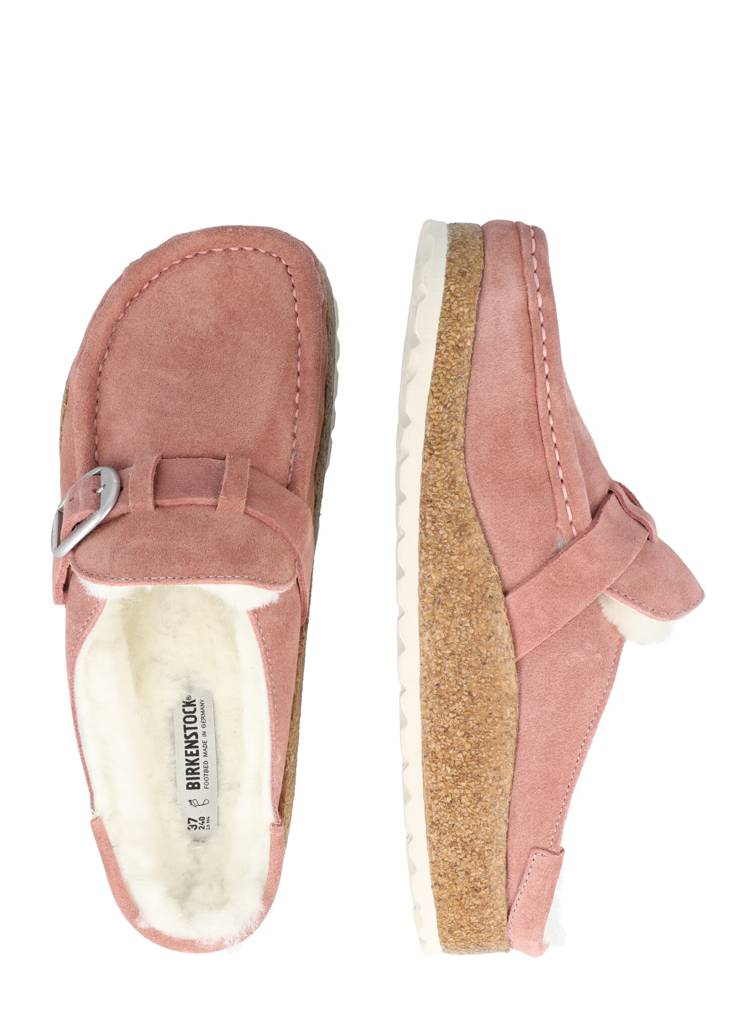 BIRKENSTOCK Nizki natikači 'Buckley Shearling' staro roza - Pepit.si