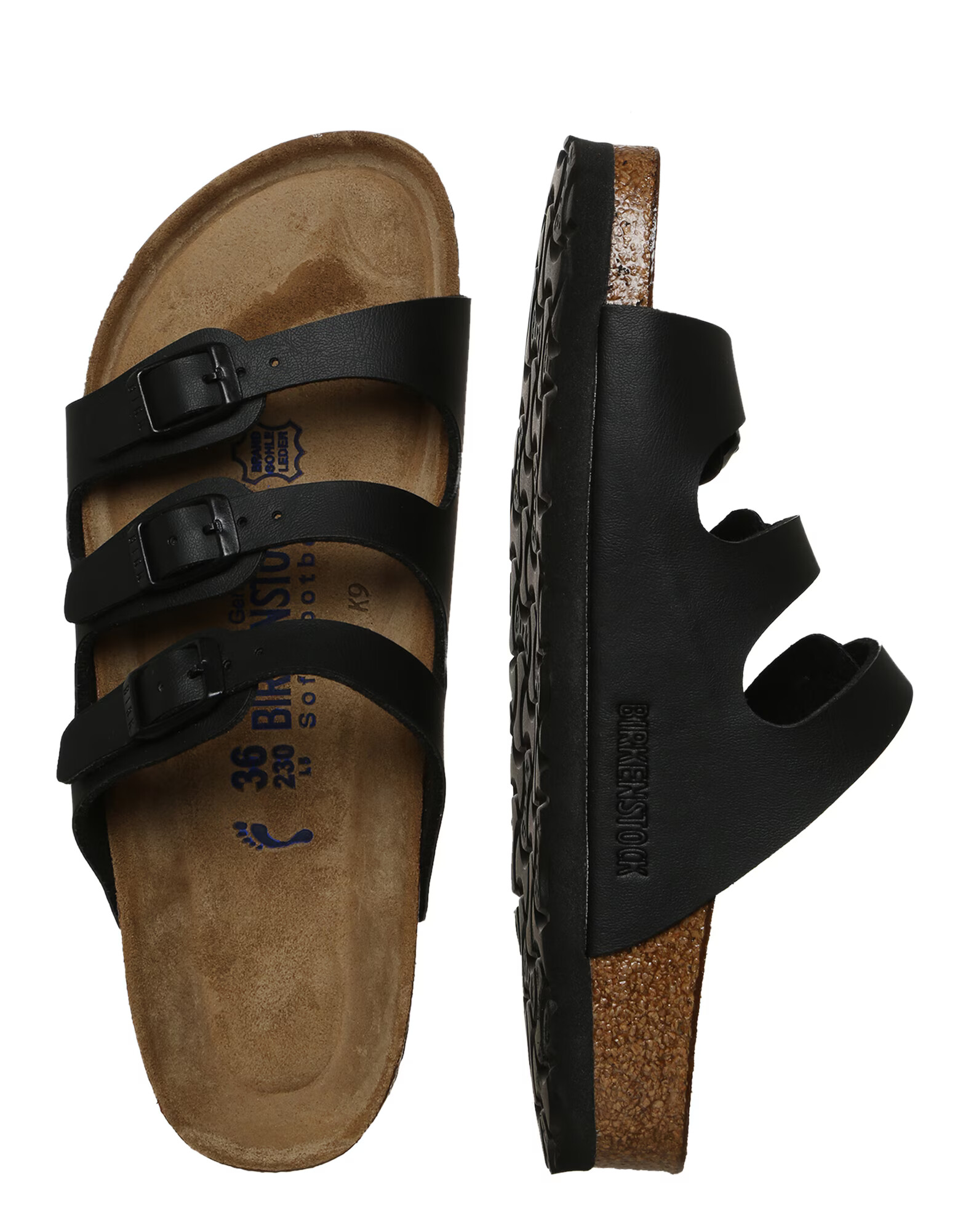 BIRKENSTOCK Nizki natikači 'Florida' črna - Pepit.si