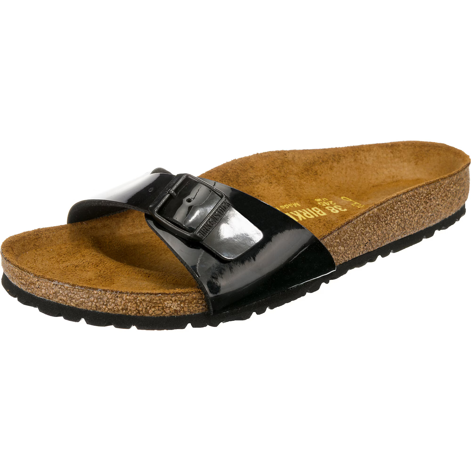 BIRKENSTOCK Nizki natikači konjak / črna - Pepit.si