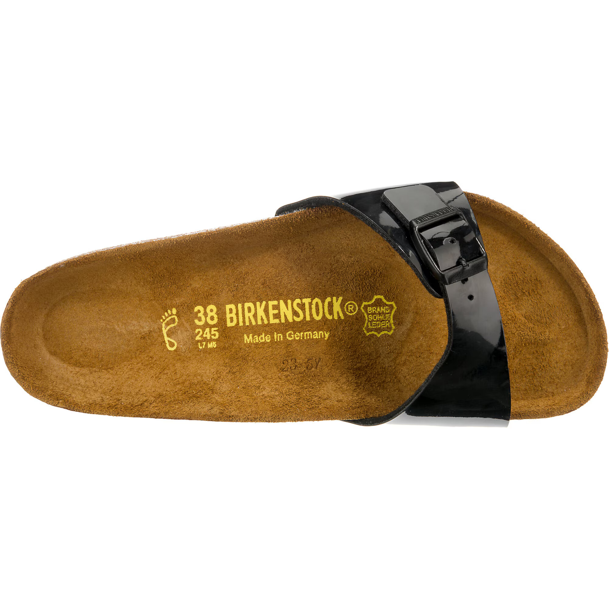 BIRKENSTOCK Nizki natikači konjak / črna - Pepit.si