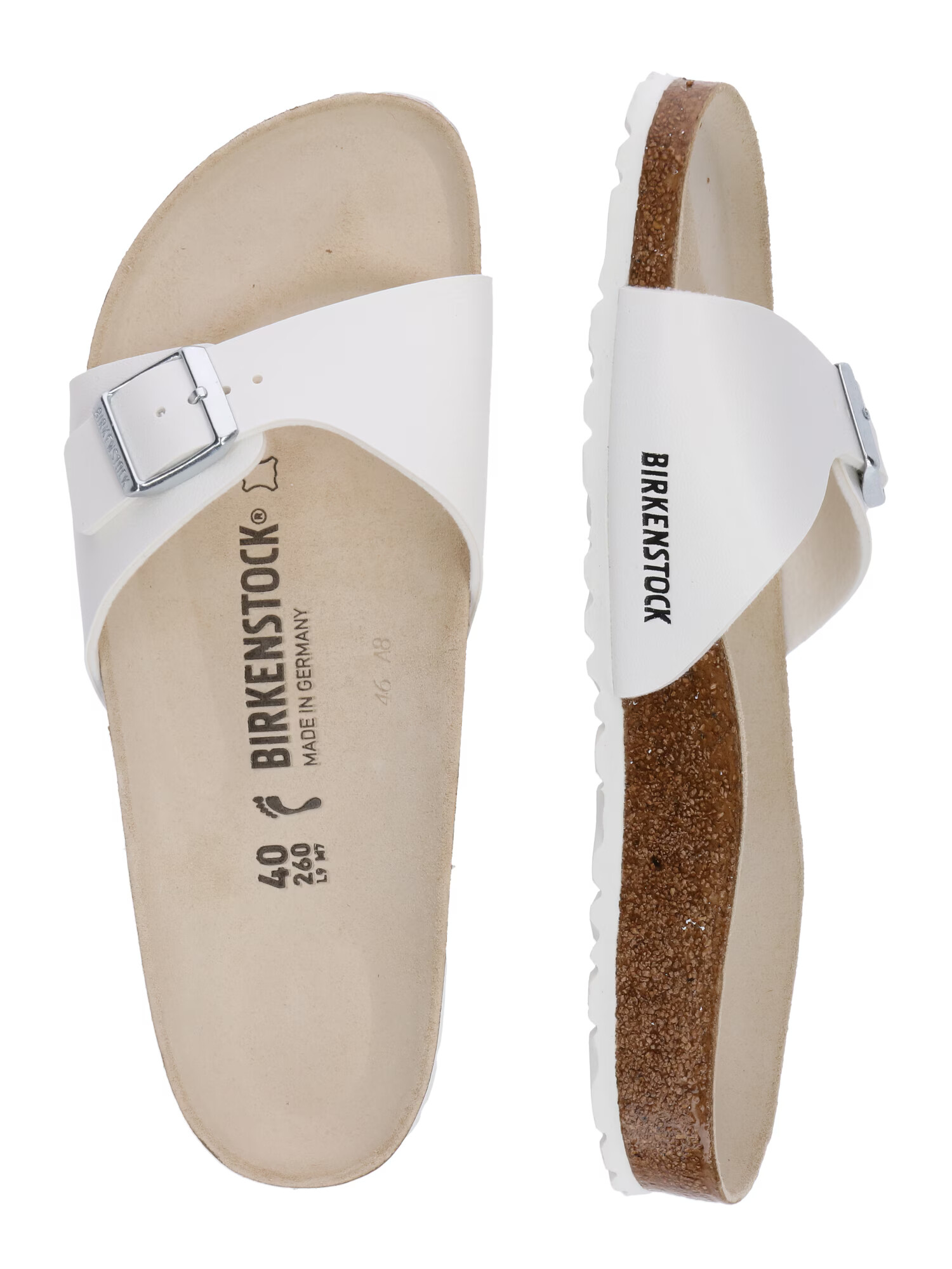 BIRKENSTOCK Nizki natikači 'Madrid' bela - Pepit.si