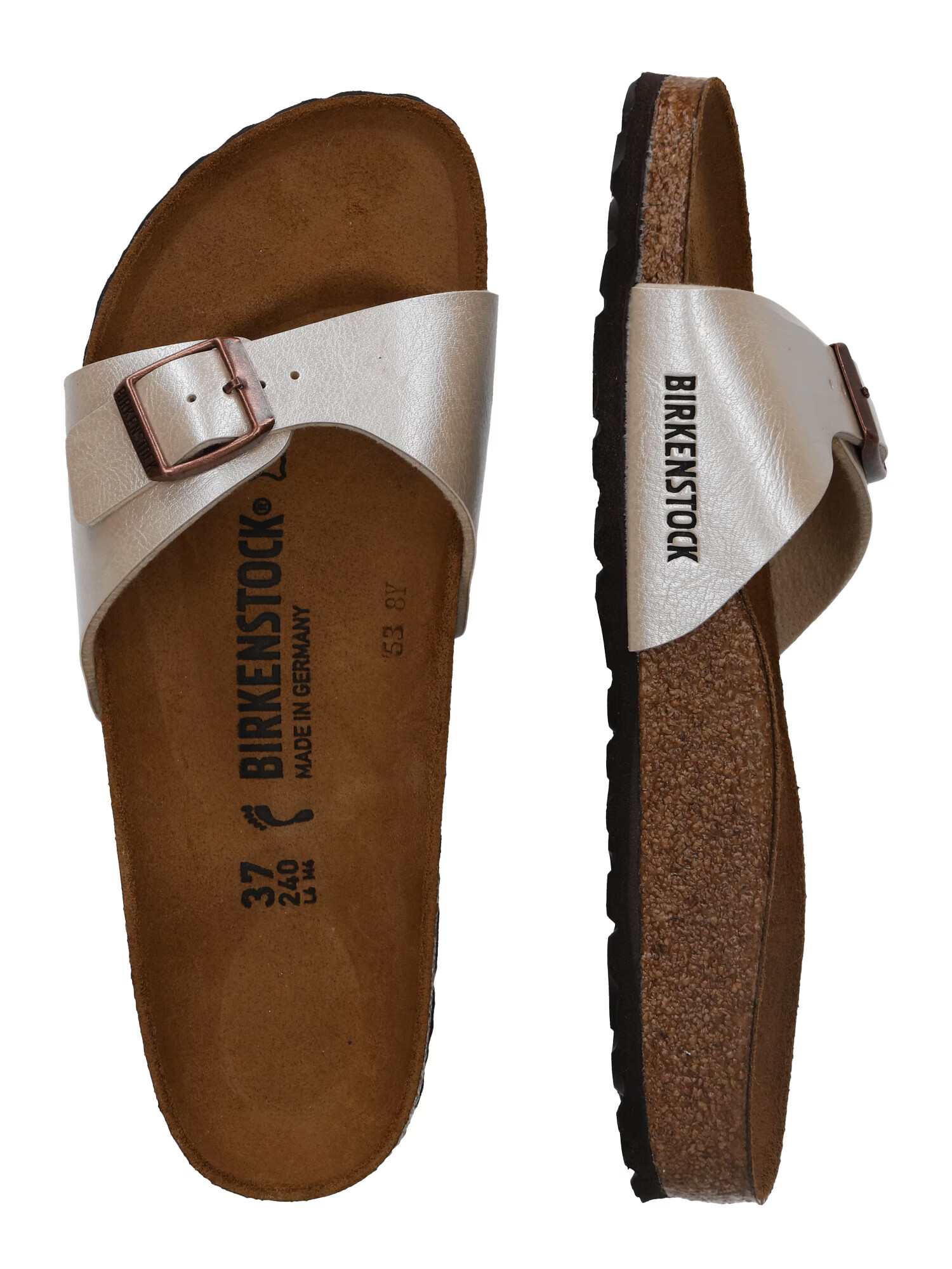 BIRKENSTOCK Nizki natikači 'Madrid' biserno bela - Pepit.si