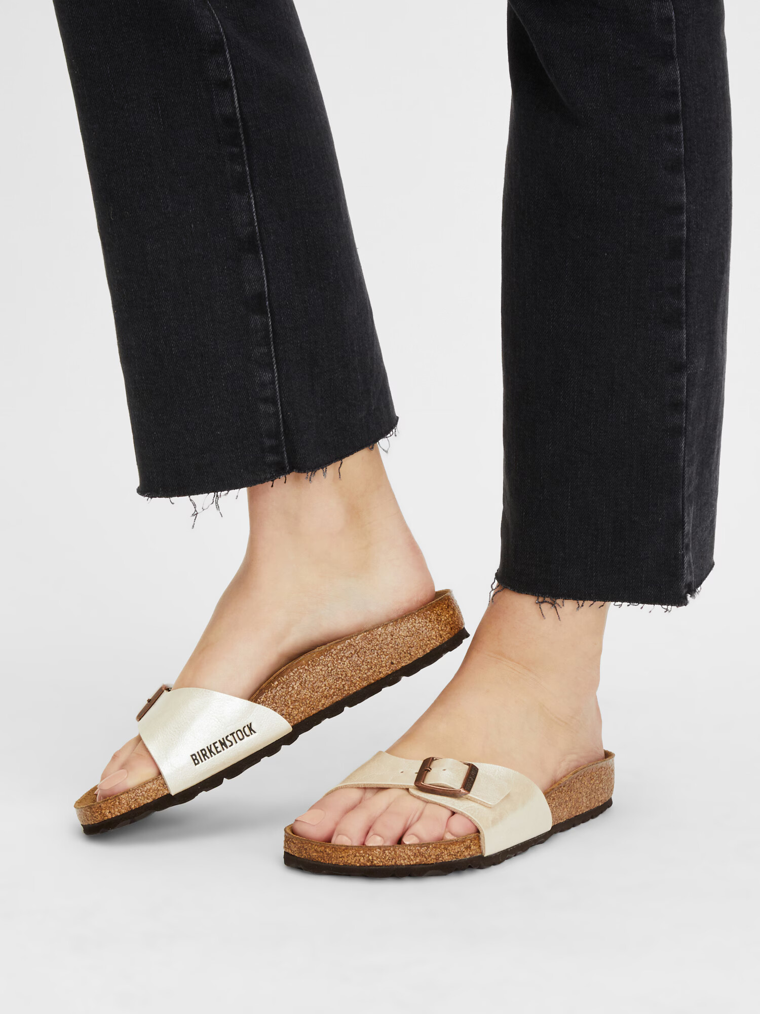 BIRKENSTOCK Nizki natikači 'Madrid' biserno bela - Pepit.si