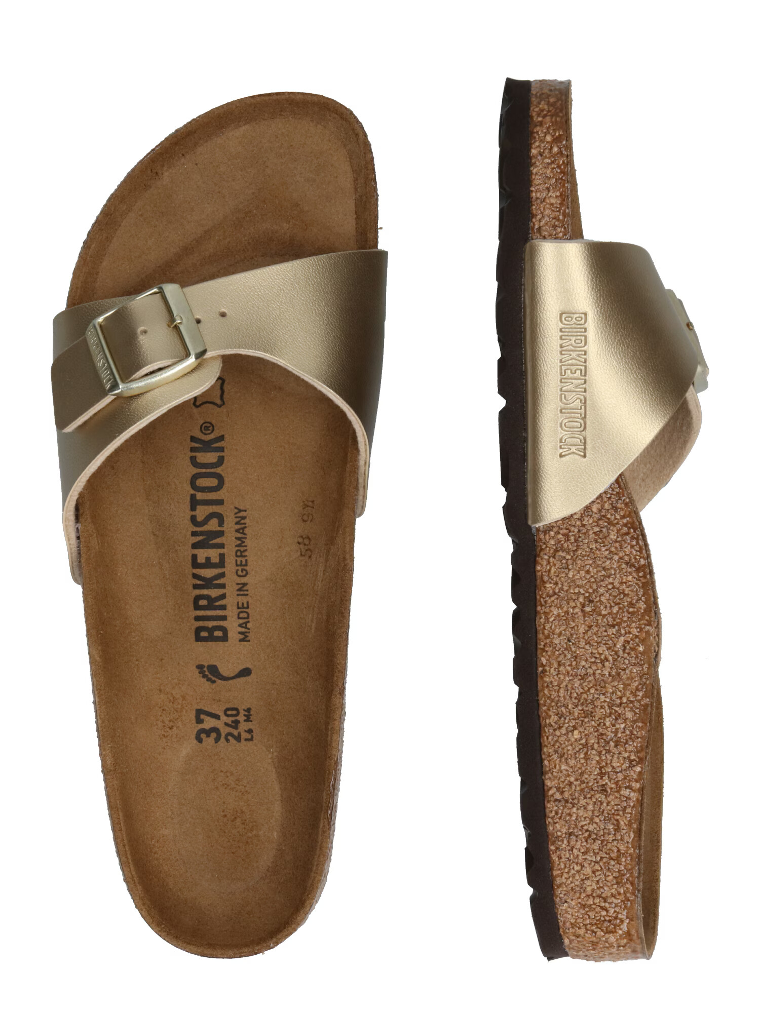 BIRKENSTOCK Nizki natikači 'Madrid' zlata - Pepit.si