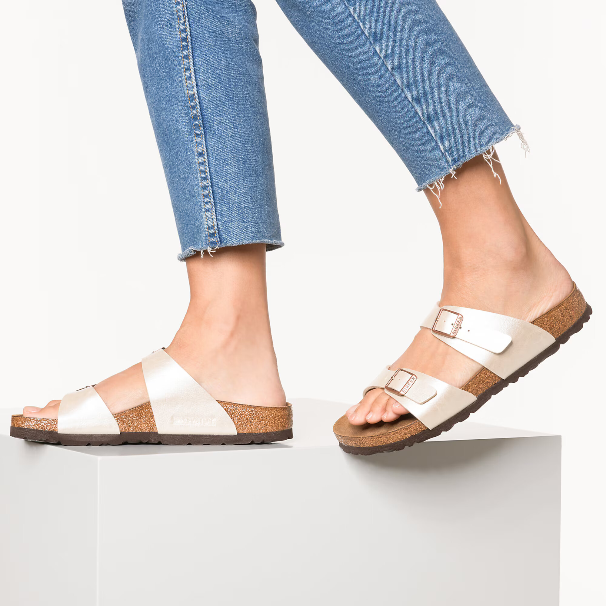 BIRKENSTOCK Nizki natikači 'Sydney' bela - Pepit.si