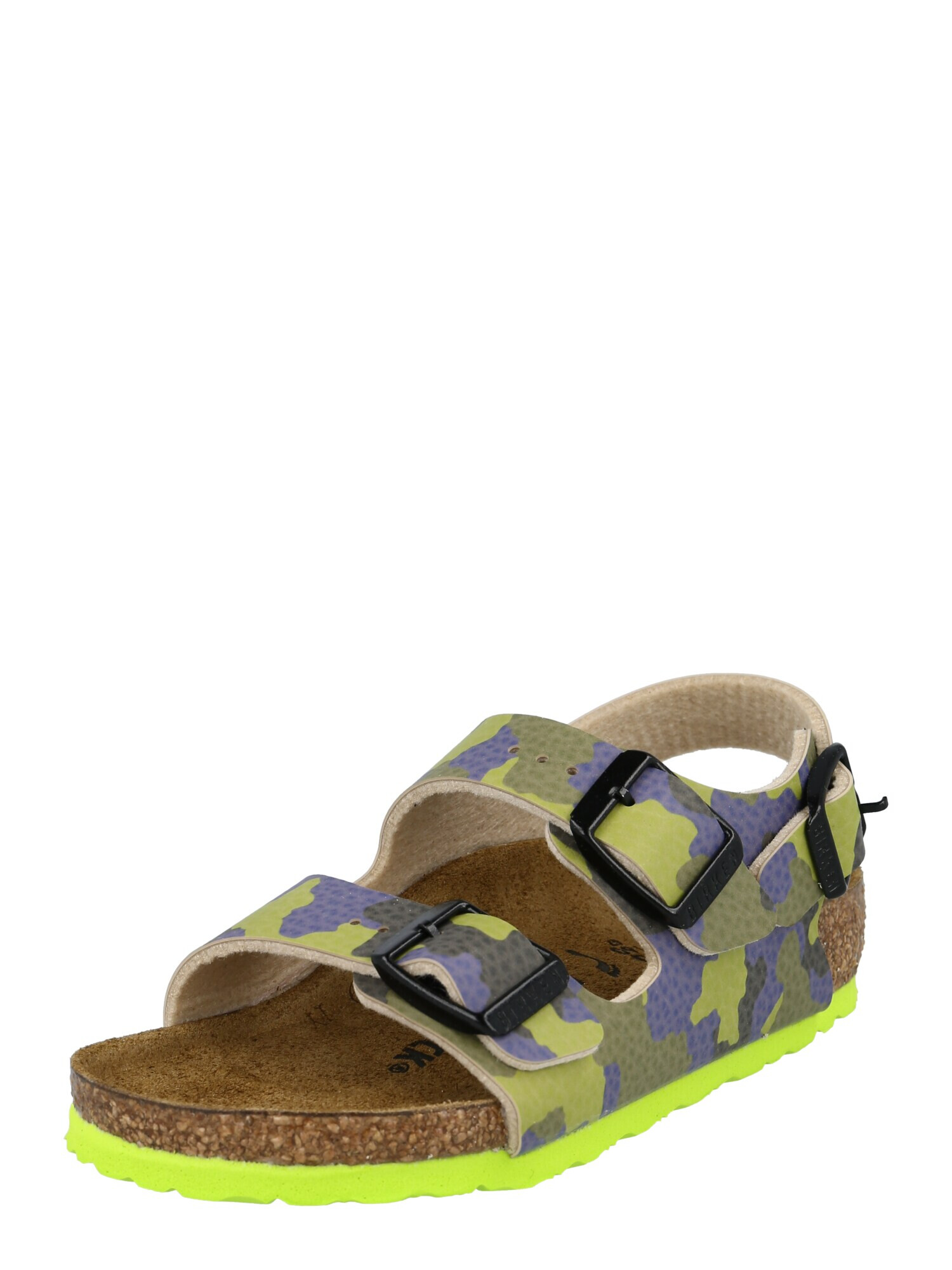 BIRKENSTOCK Odprti čevlji modra / siva / oliva - Pepit.si