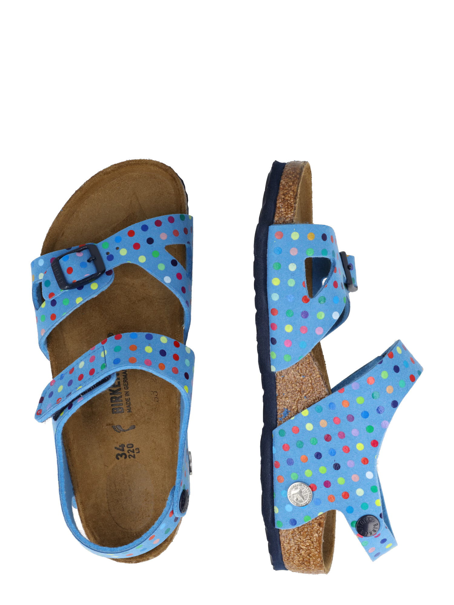 BIRKENSTOCK Sandali 'Colorado' svetlo modra / rumena / roza / rdeča - Pepit.si