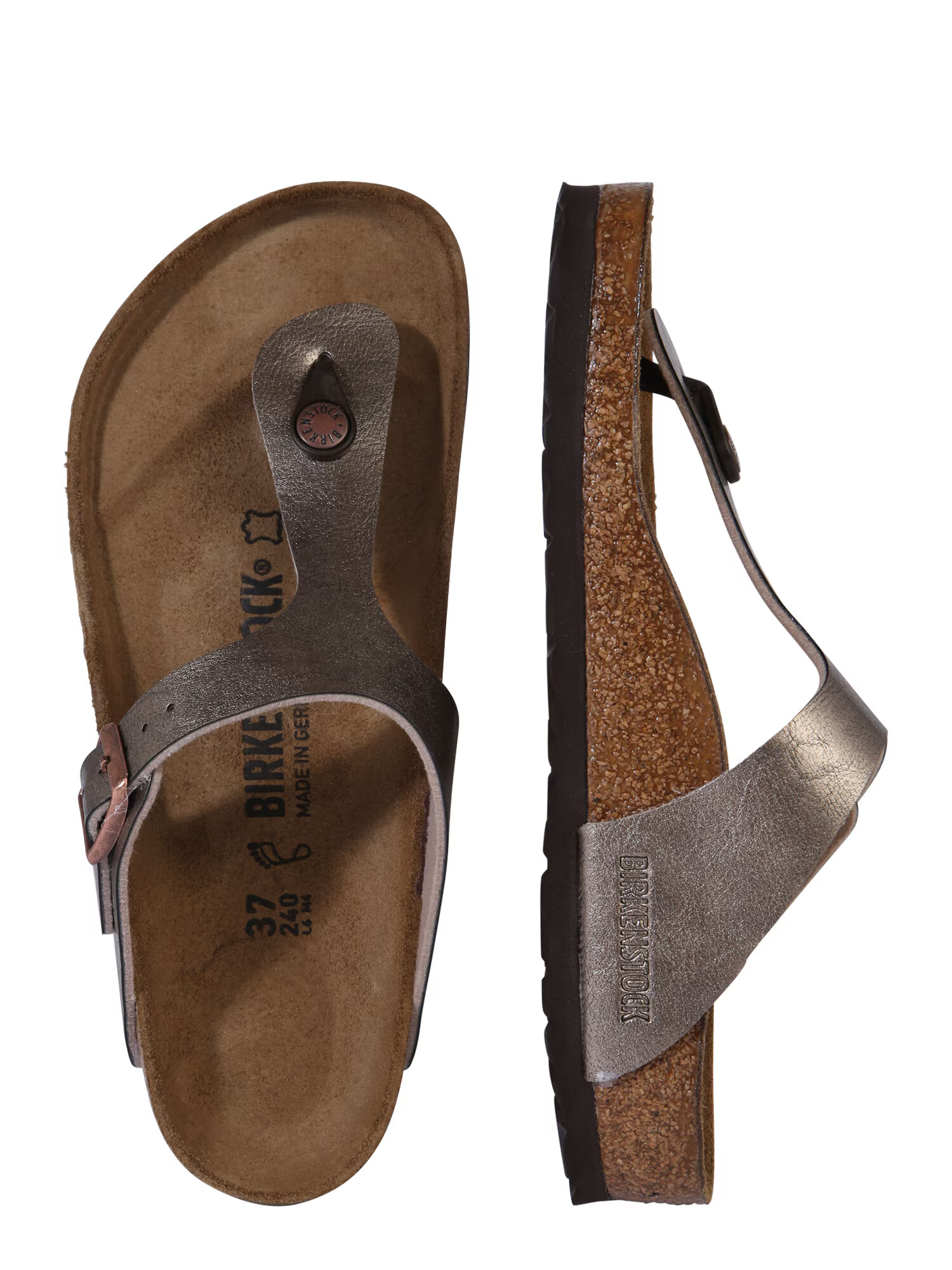 BIRKENSTOCK Japonke 'Gizeh' bronasta - Pepit.si