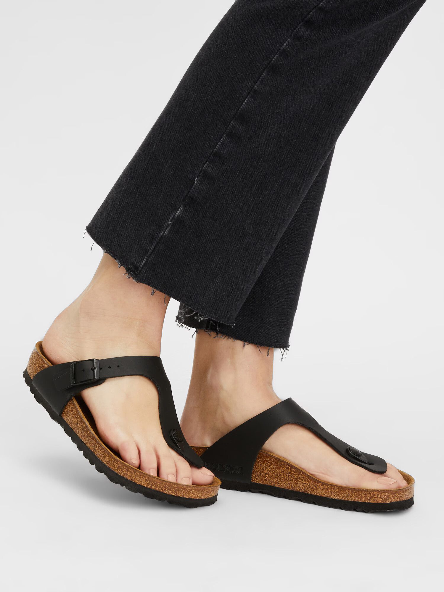 BIRKENSTOCK Japonke 'Gizeh' črna - Pepit.si