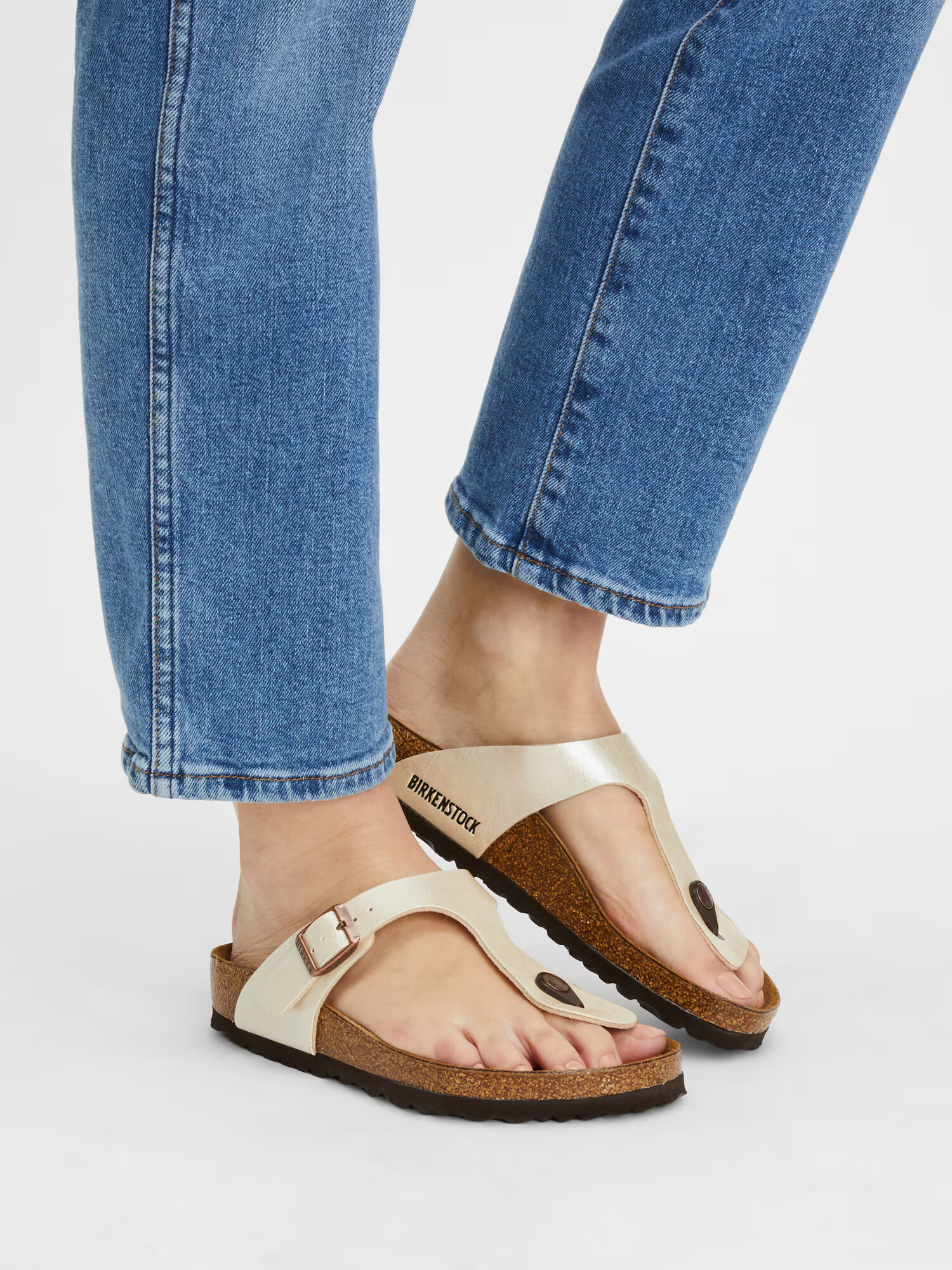 BIRKENSTOCK Japonke 'Gizeh' kremna - Pepit.si