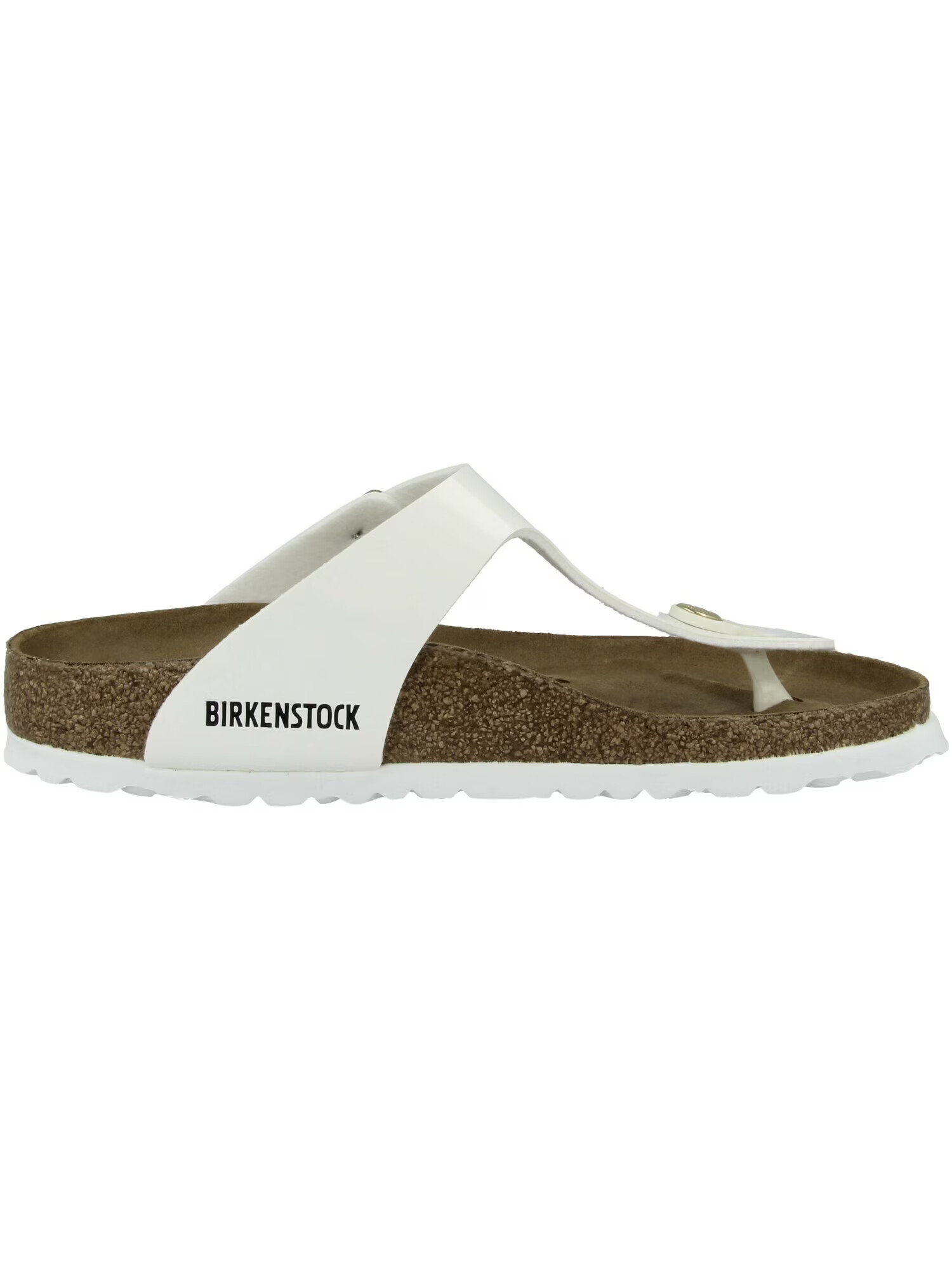 BIRKENSTOCK Japonke 'Gizeh' rjava / svetlo rjava / zlata / bela - Pepit.si