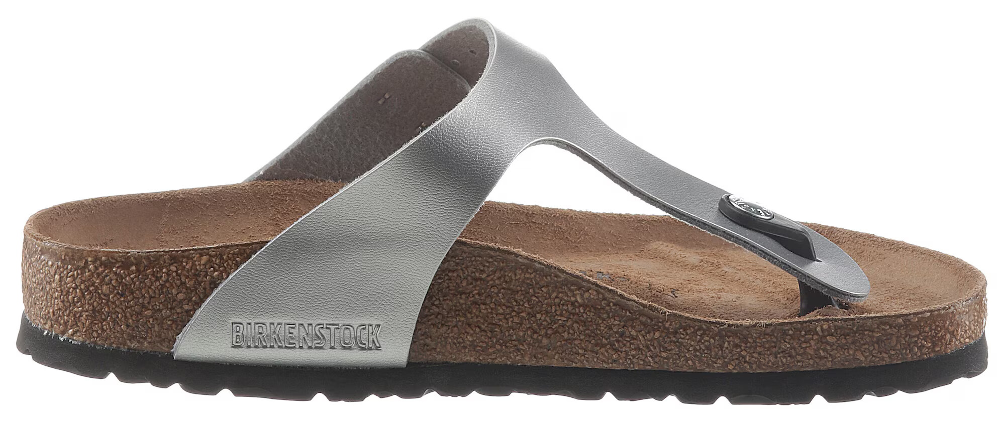 BIRKENSTOCK Japonke 'Gizeh' srebrna - Pepit.si