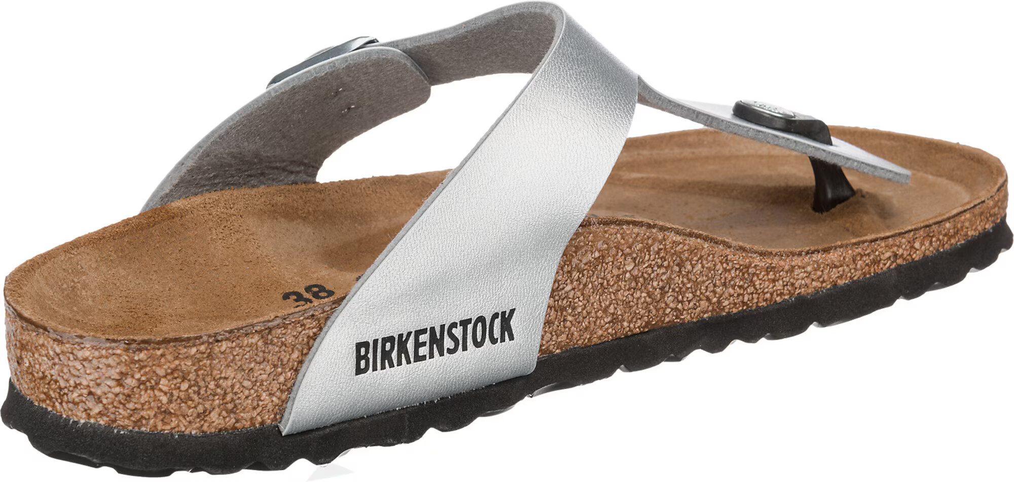 BIRKENSTOCK Japonke 'Gizeh' srebrna - Pepit.si