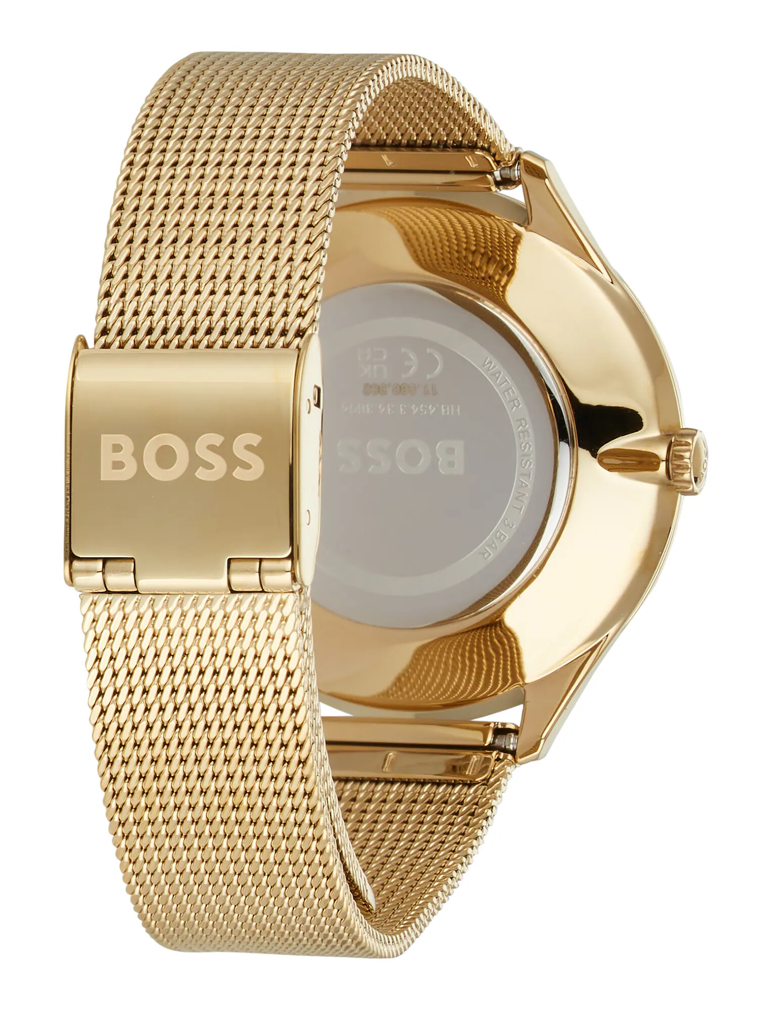 BOSS Black Analogna ura '36MM/3H/3BAR/LYG IP CASE/SILVER WHITE DI' zlata - Pepit.si