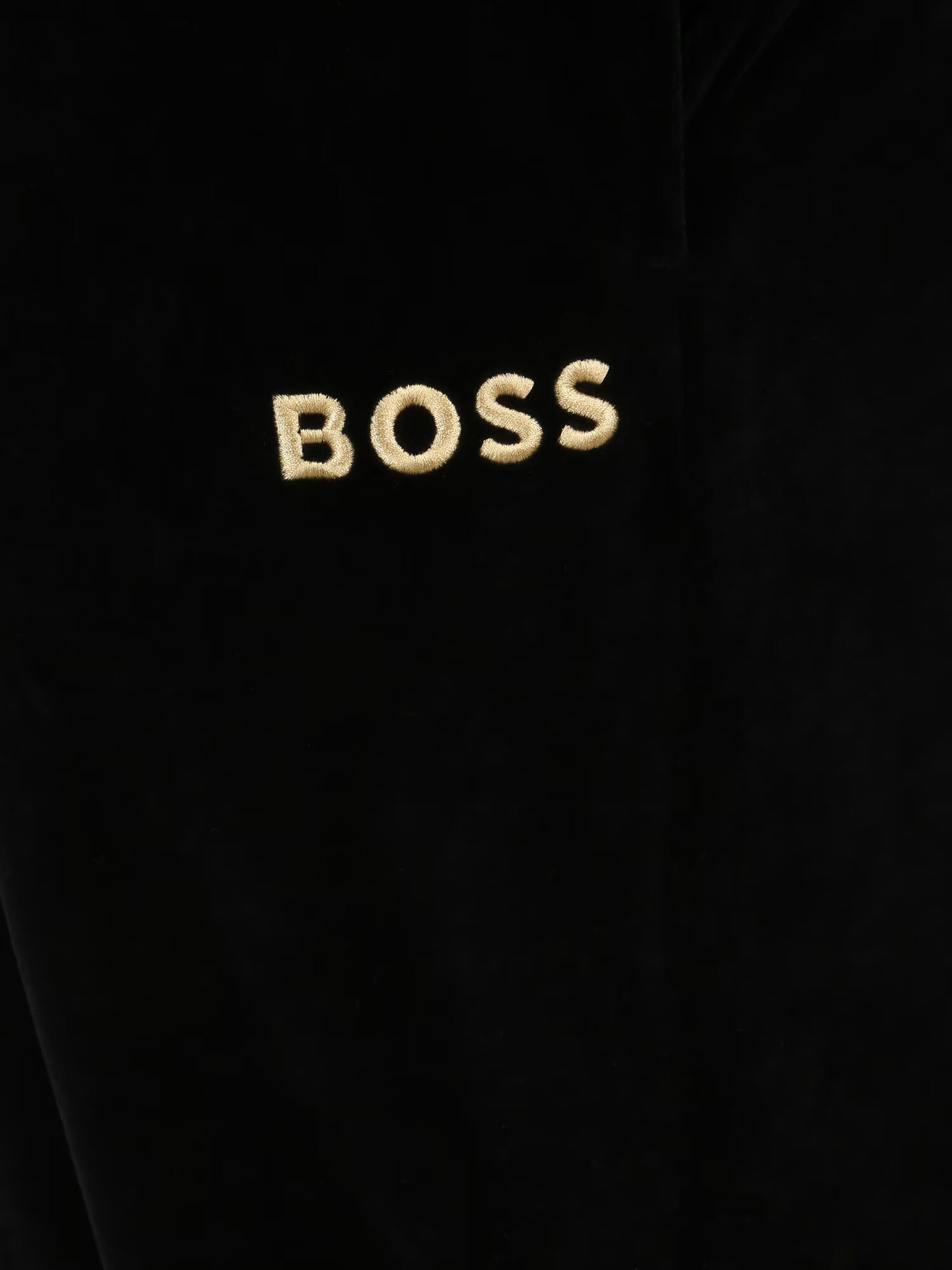 BOSS Black Hlače 'Velour Pants' svetlo rumena / črna - Pepit.si