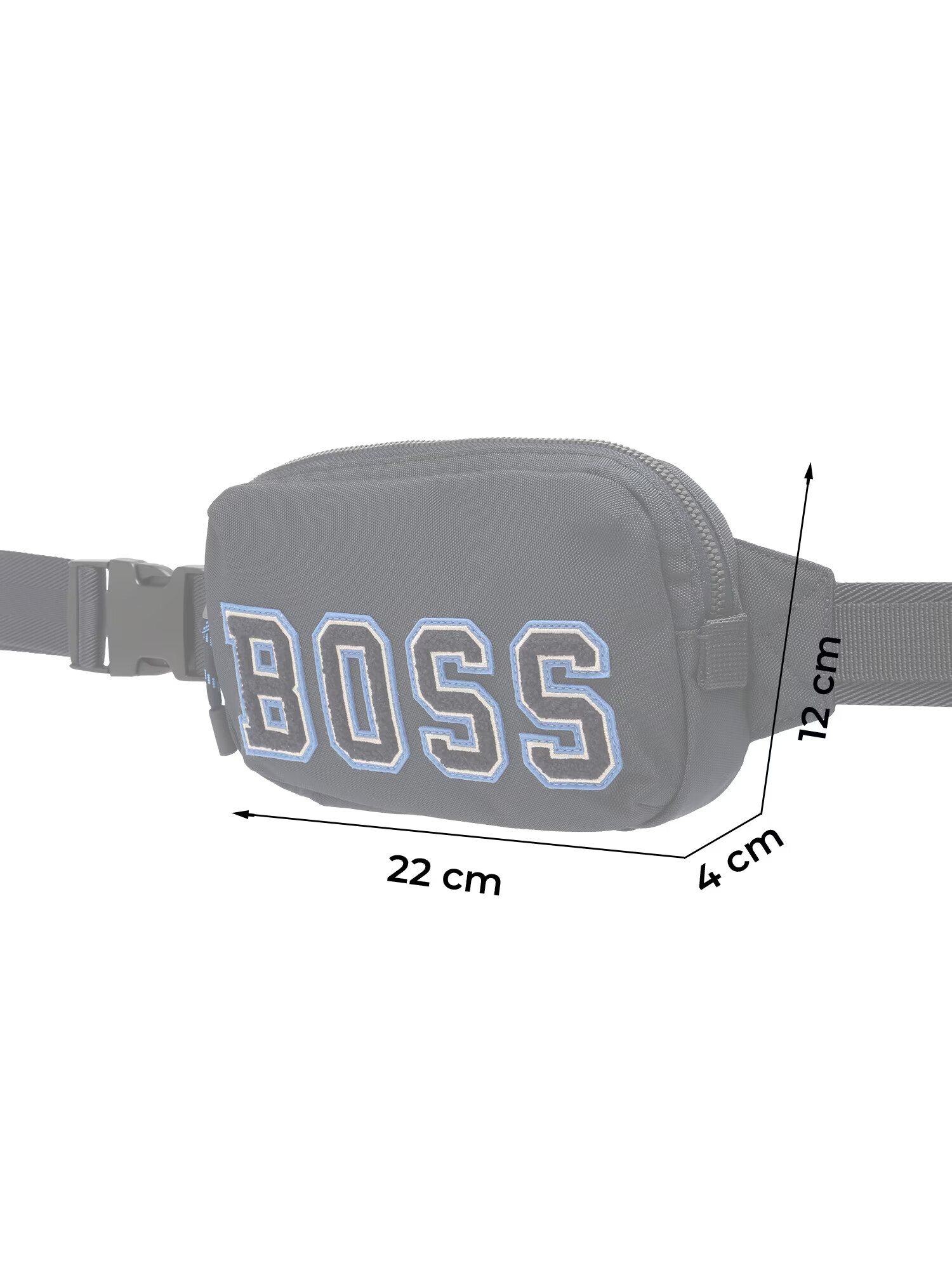 BOSS Black Torbica za okrog pasu 'Catch 2.0' svetlo modra / temno modra / bela - Pepit.si