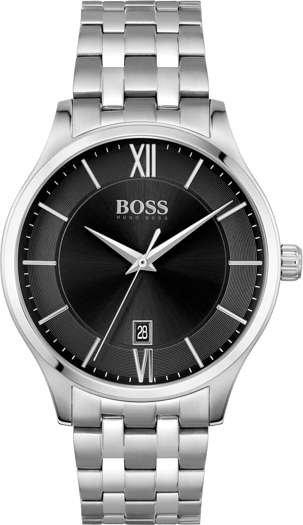 BOSS Black Analogna ura črna / srebrna - Pepit.si