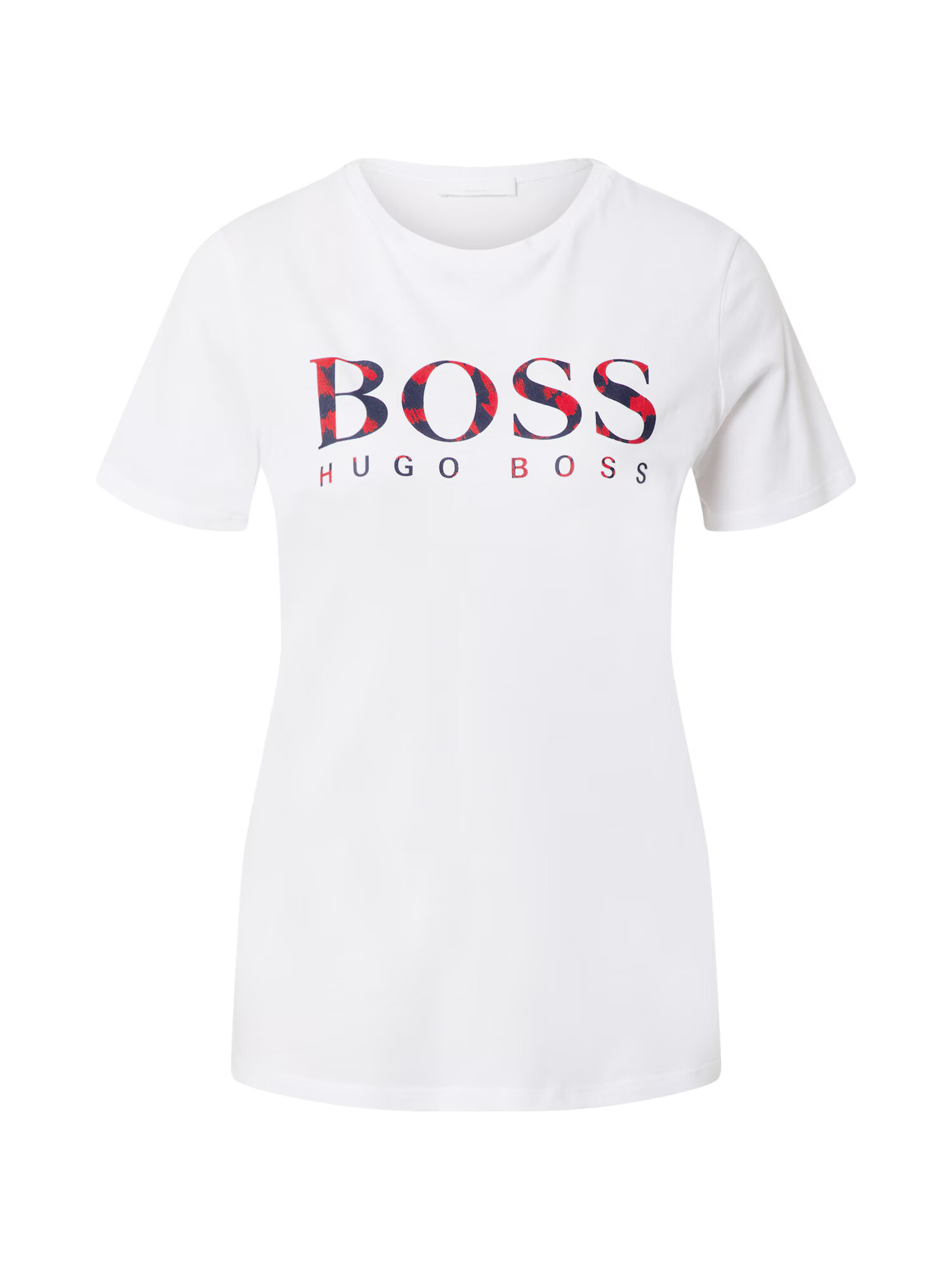 BOSS Casual Majica bela / rdeča / modra - Pepit.si