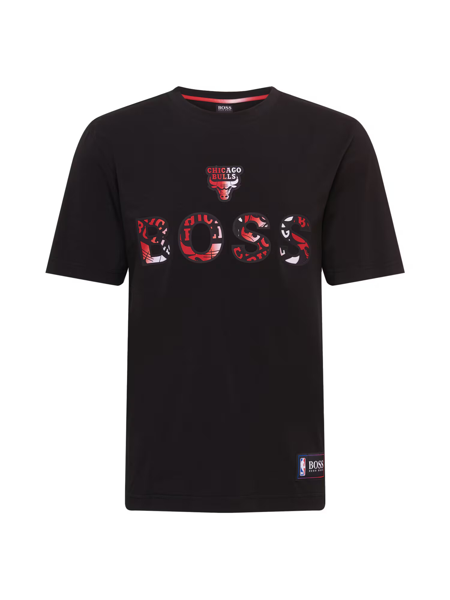 BOSS Casual Majica črna / rdeča / bela - Pepit.si