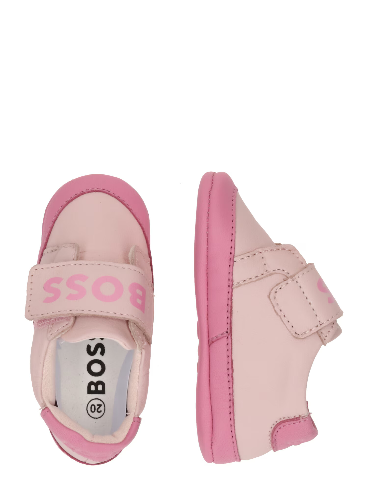 BOSS Kidswear Copatki za prve korake rosé / svetlo roza - Pepit.si