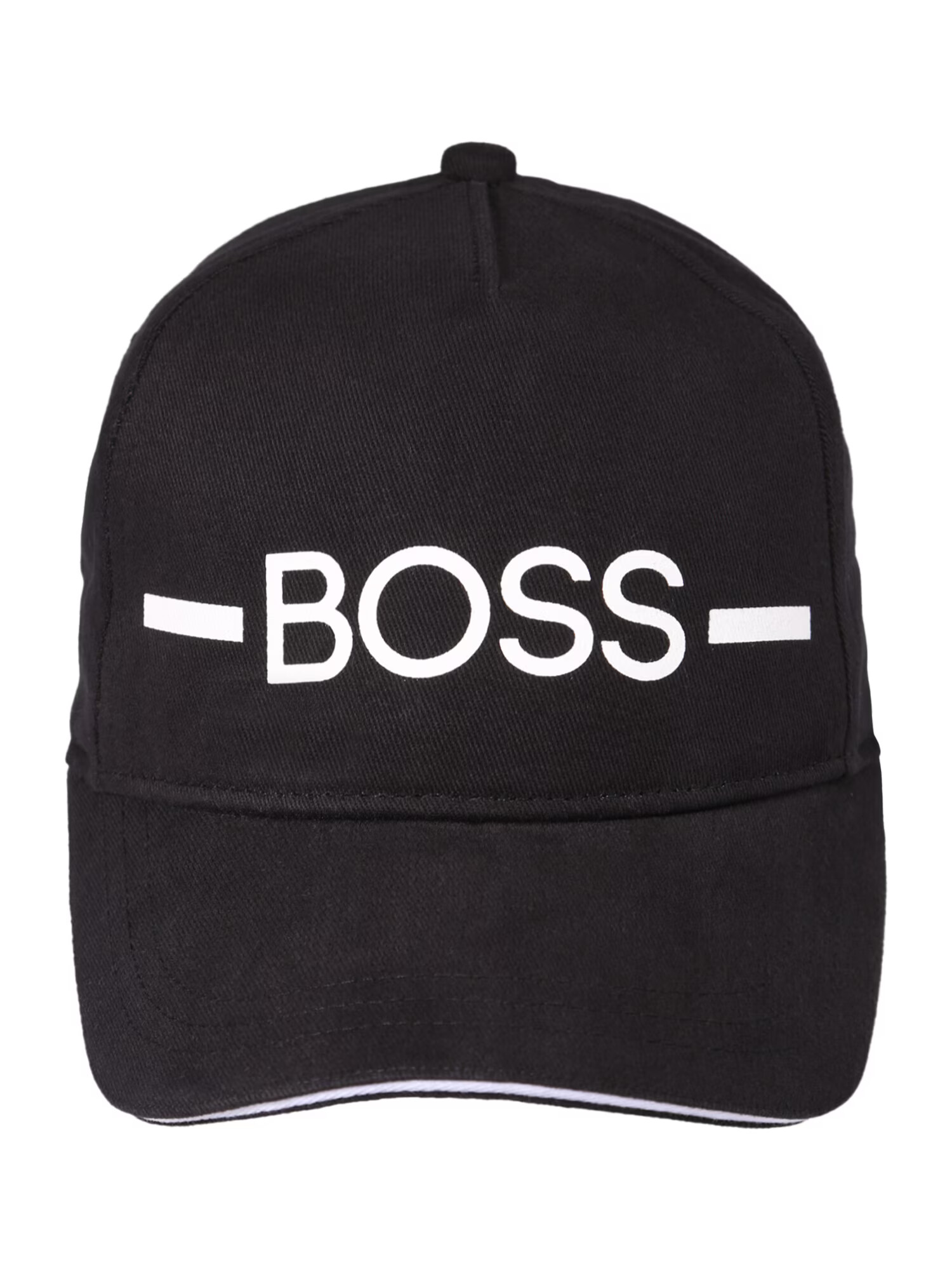 BOSS Kidswear Kapa črna / bela - Pepit.si