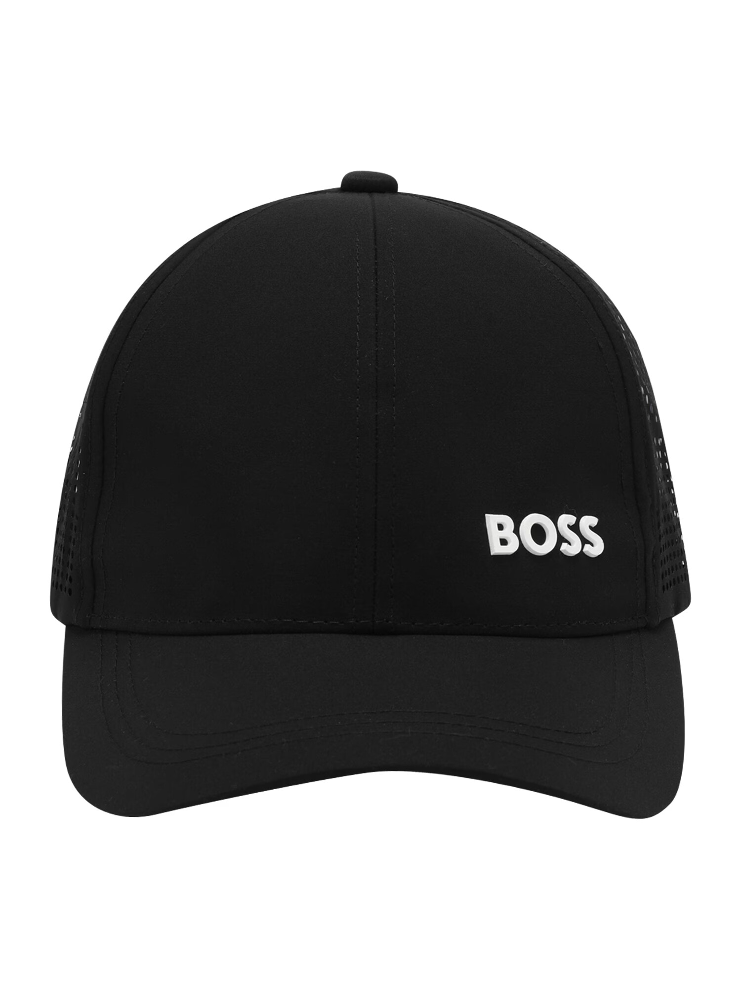 BOSS Kidswear Kapa črna / bela - Pepit.si