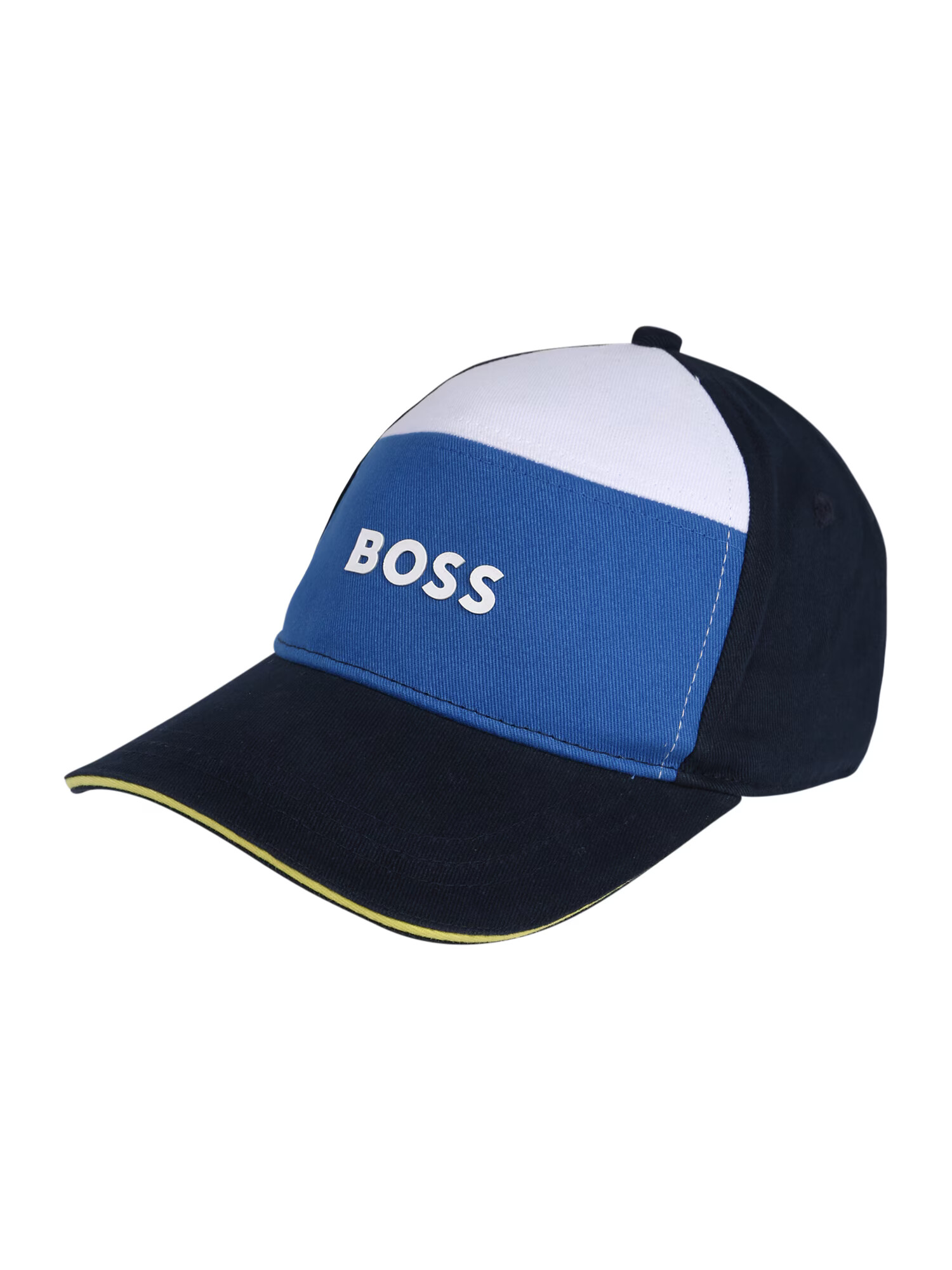 BOSS Kidswear Kapa marine / nebeško modra / bela / rumena - Pepit.si