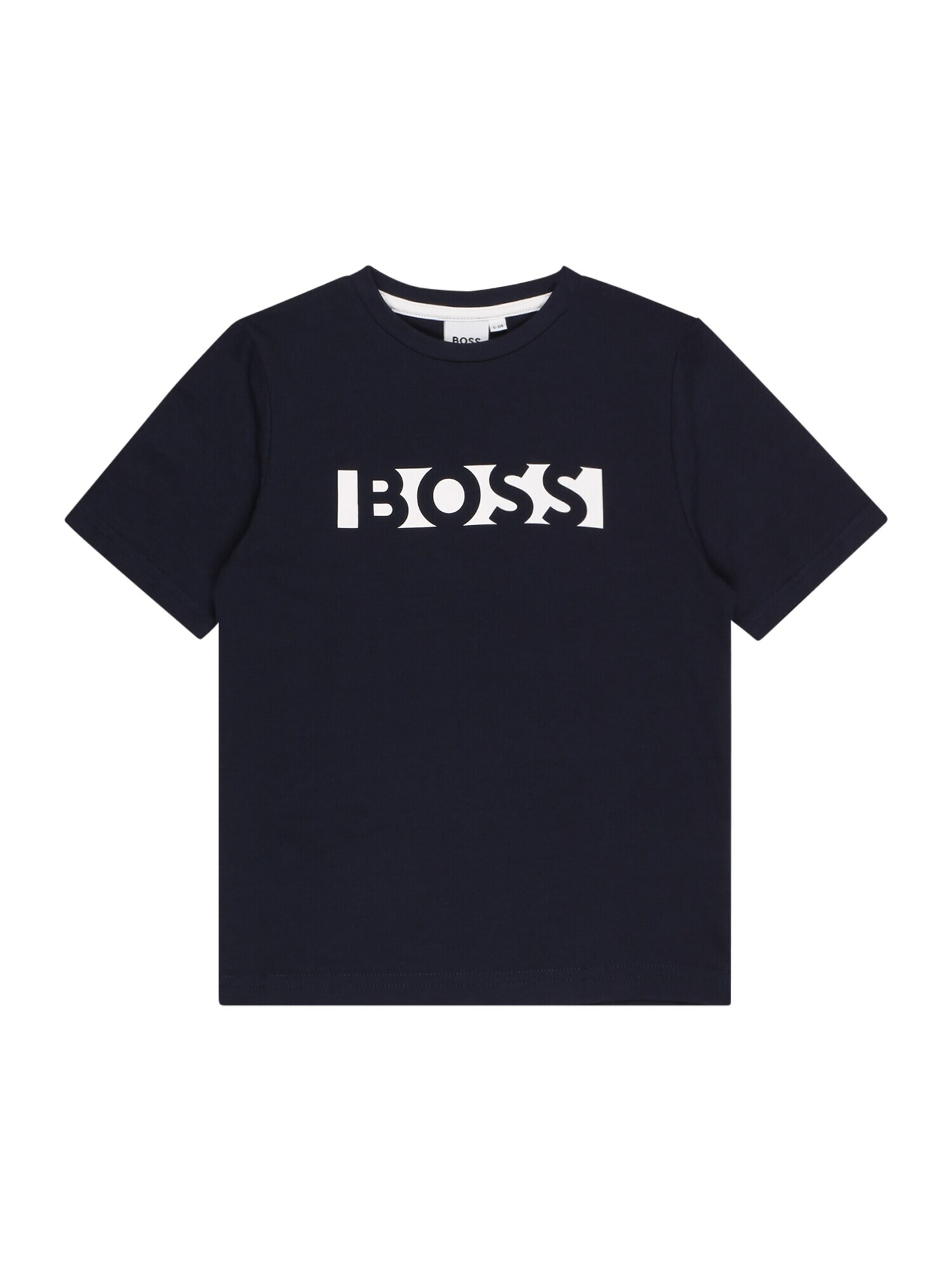 BOSS Kidswear Majica bela / temno modra - Pepit.si