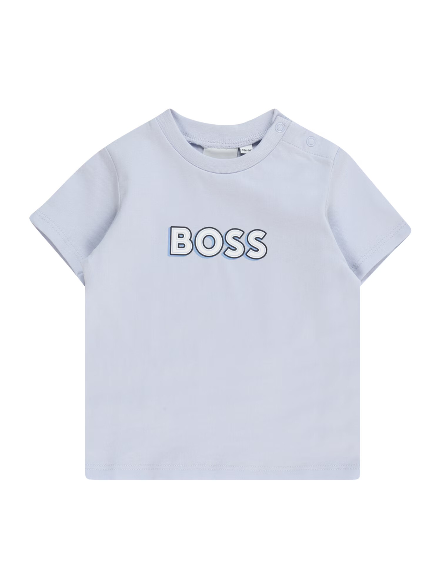 BOSS Kidswear Majica mornarska / nebeško modra / off-bela - Pepit.si