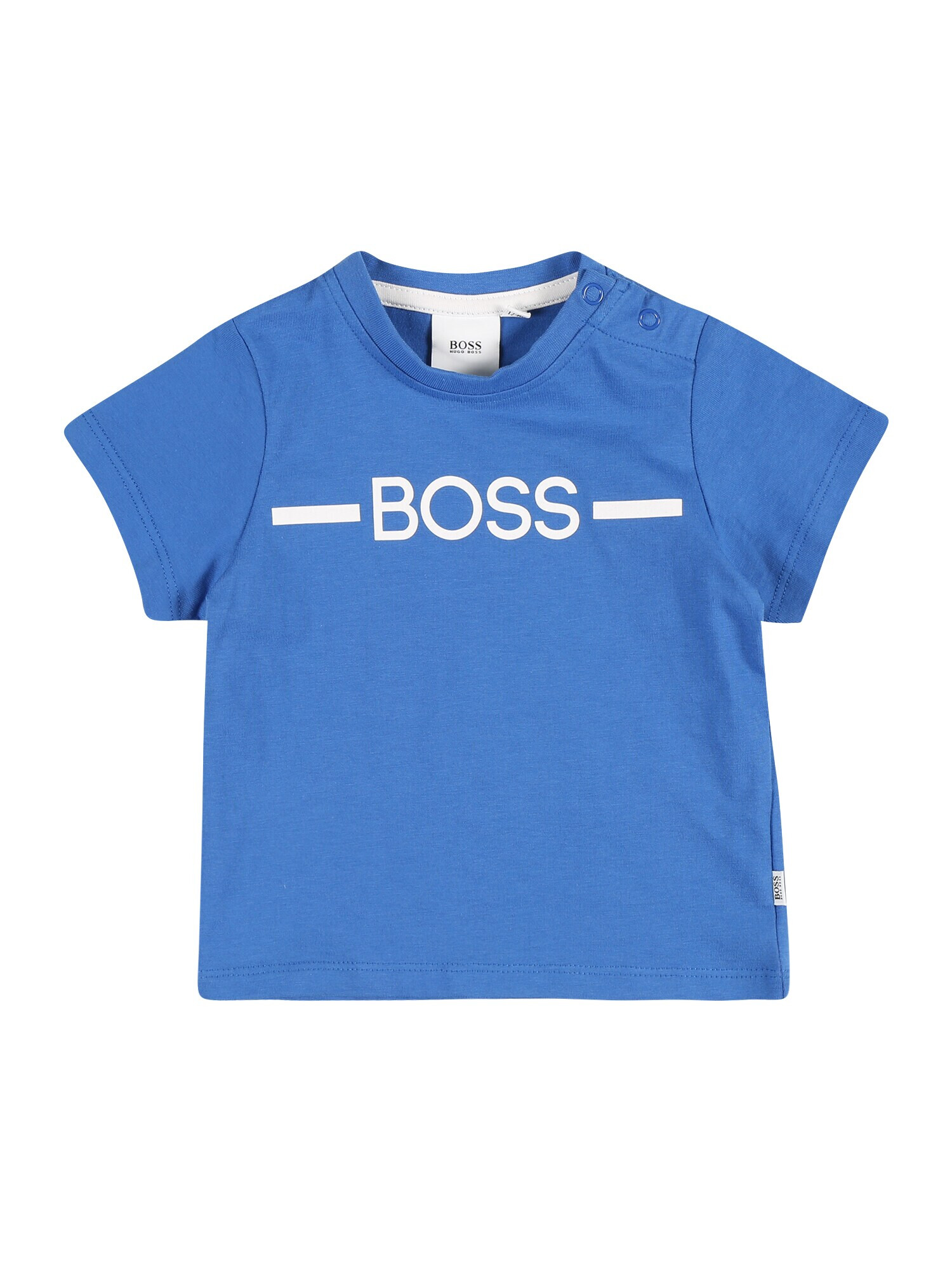 BOSS Kidswear Majica nebeško modra / bela - Pepit.si