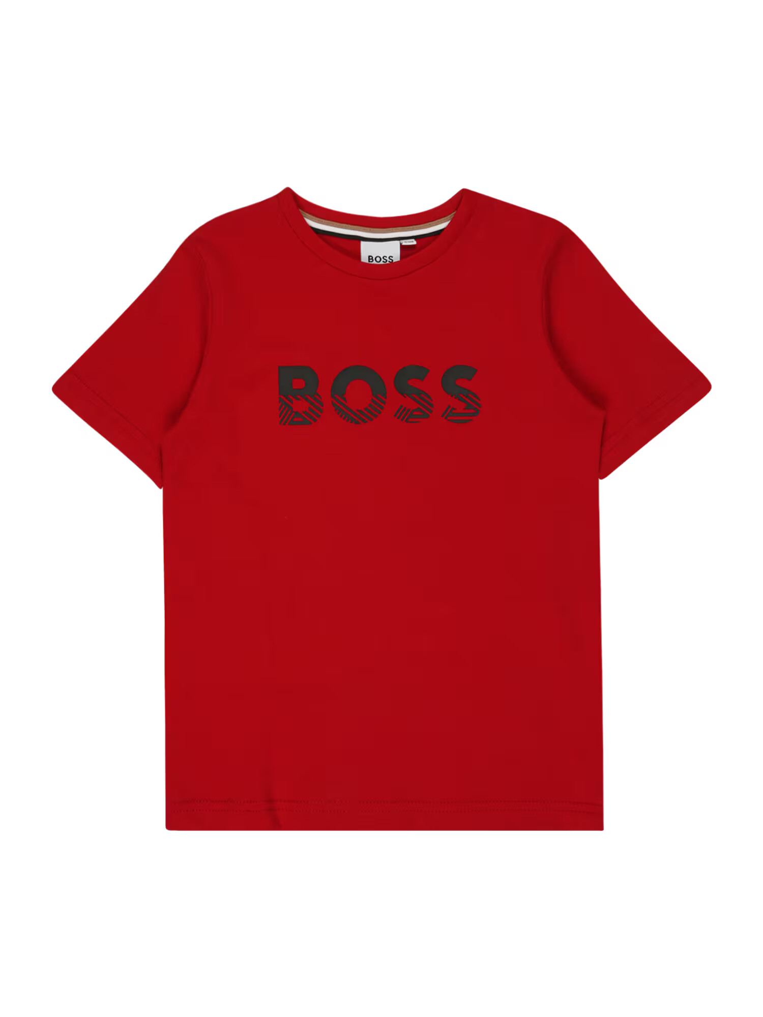 BOSS Kidswear Majica ognjeno rdeča / črna - Pepit.si