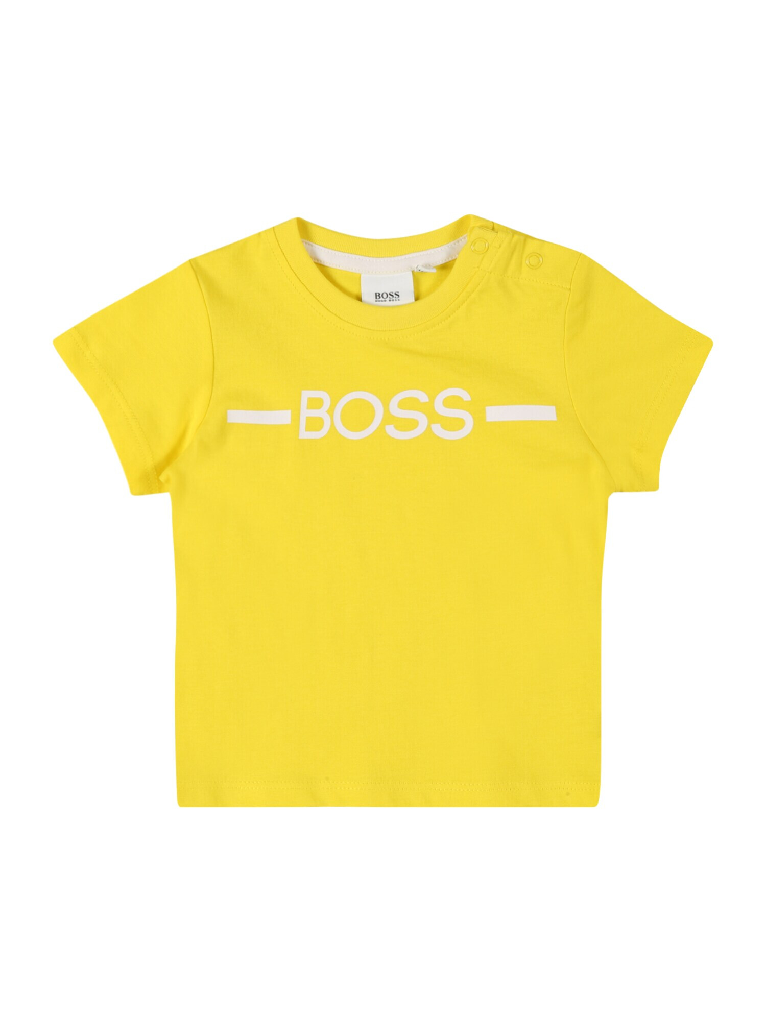 BOSS Kidswear Majica rumena / bela - Pepit.si