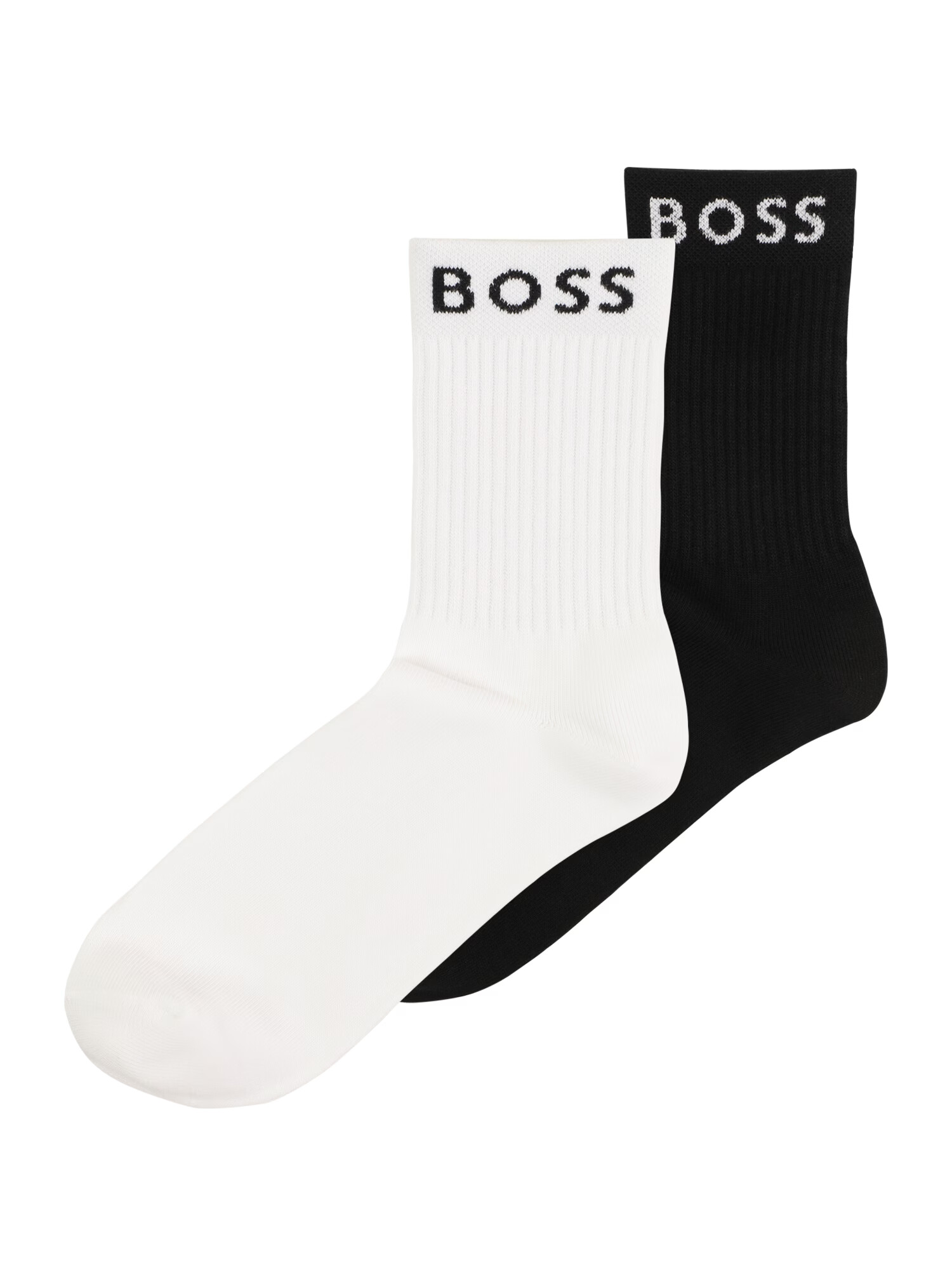 BOSS Kidswear Nogavice črna / bela - Pepit.si