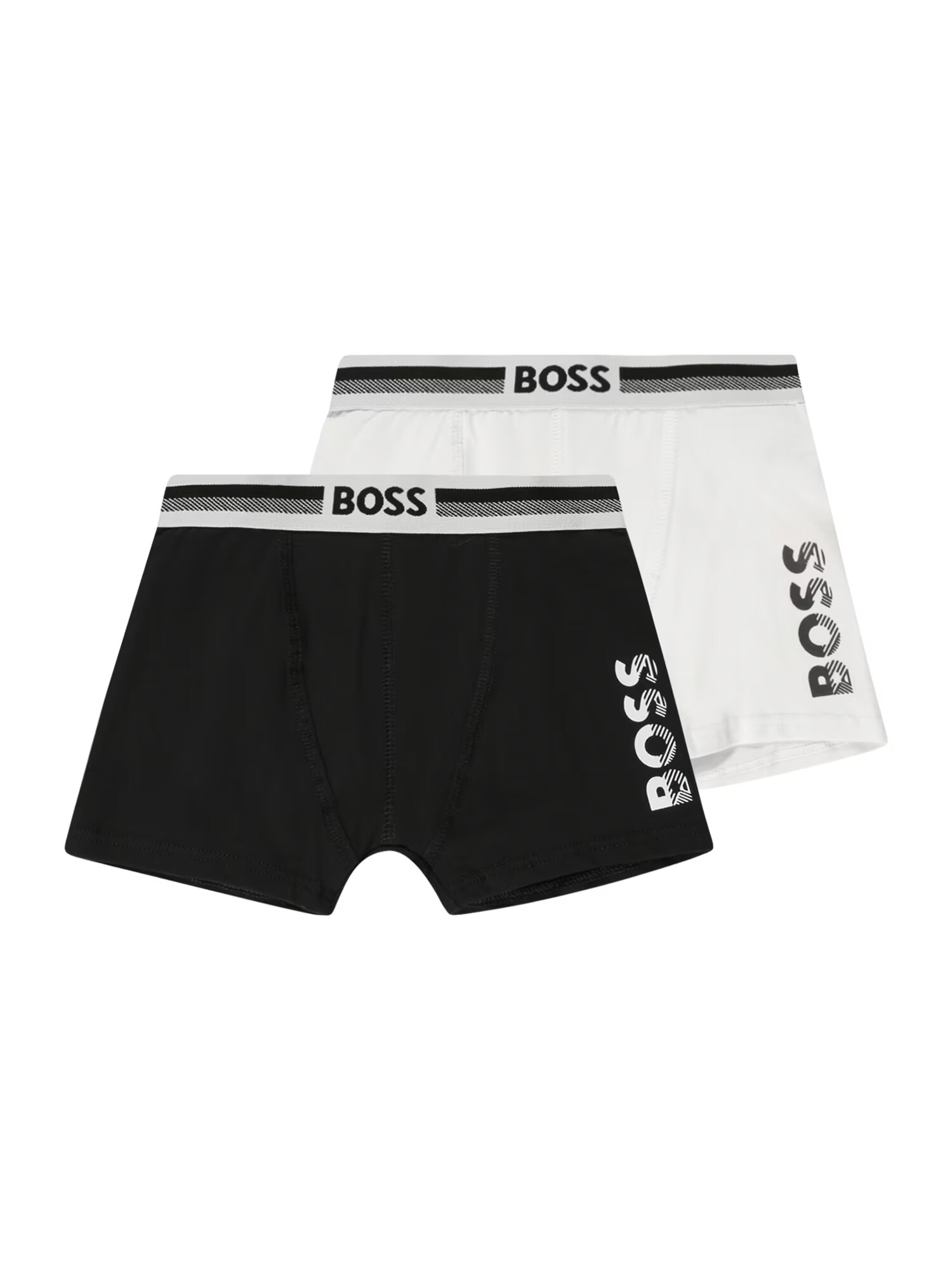 BOSS Kidswear Spodnjice svetlo siva / črna / bela - Pepit.si