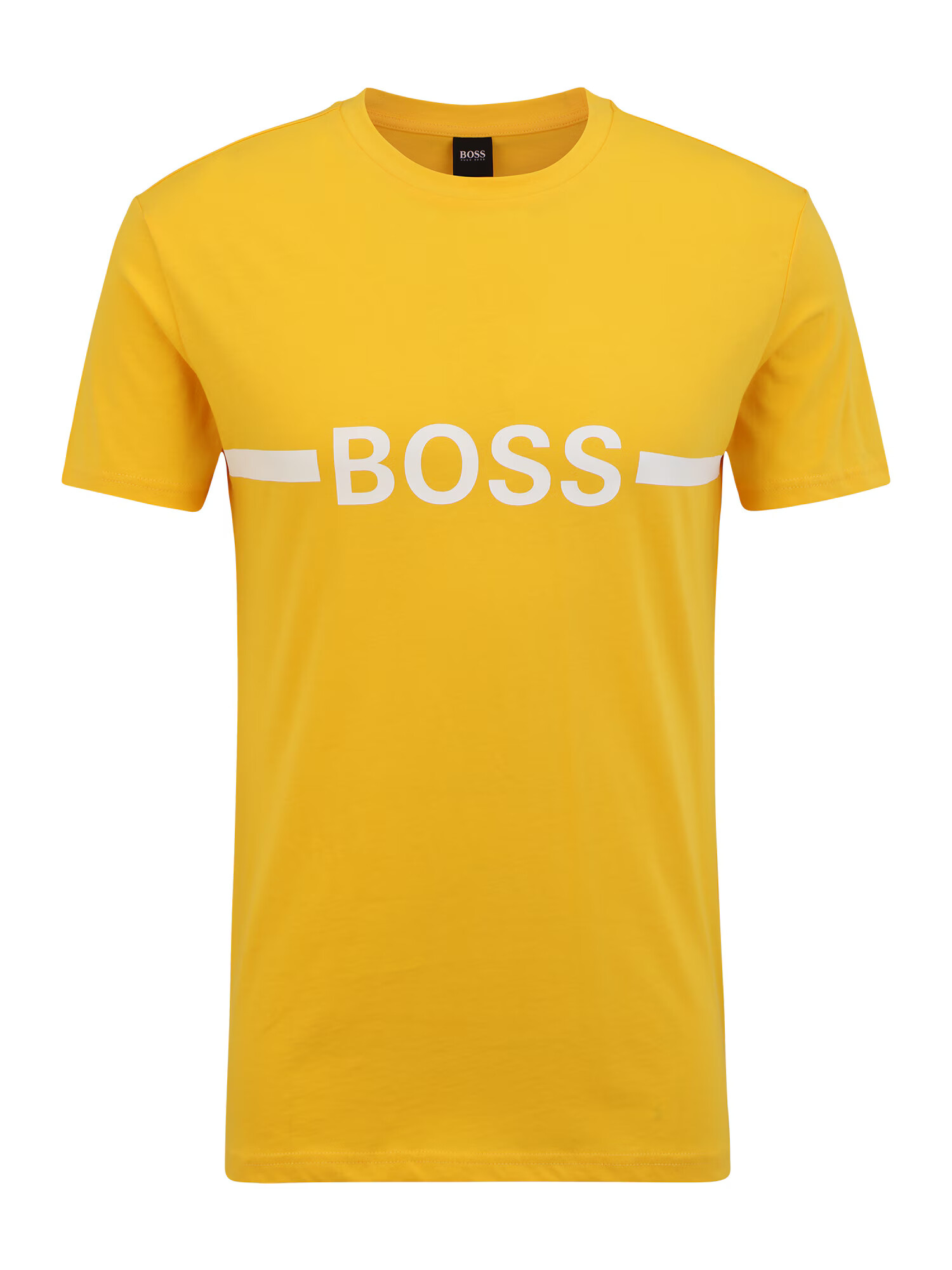 BOSS Casual Majica rumena / bela - Pepit.si